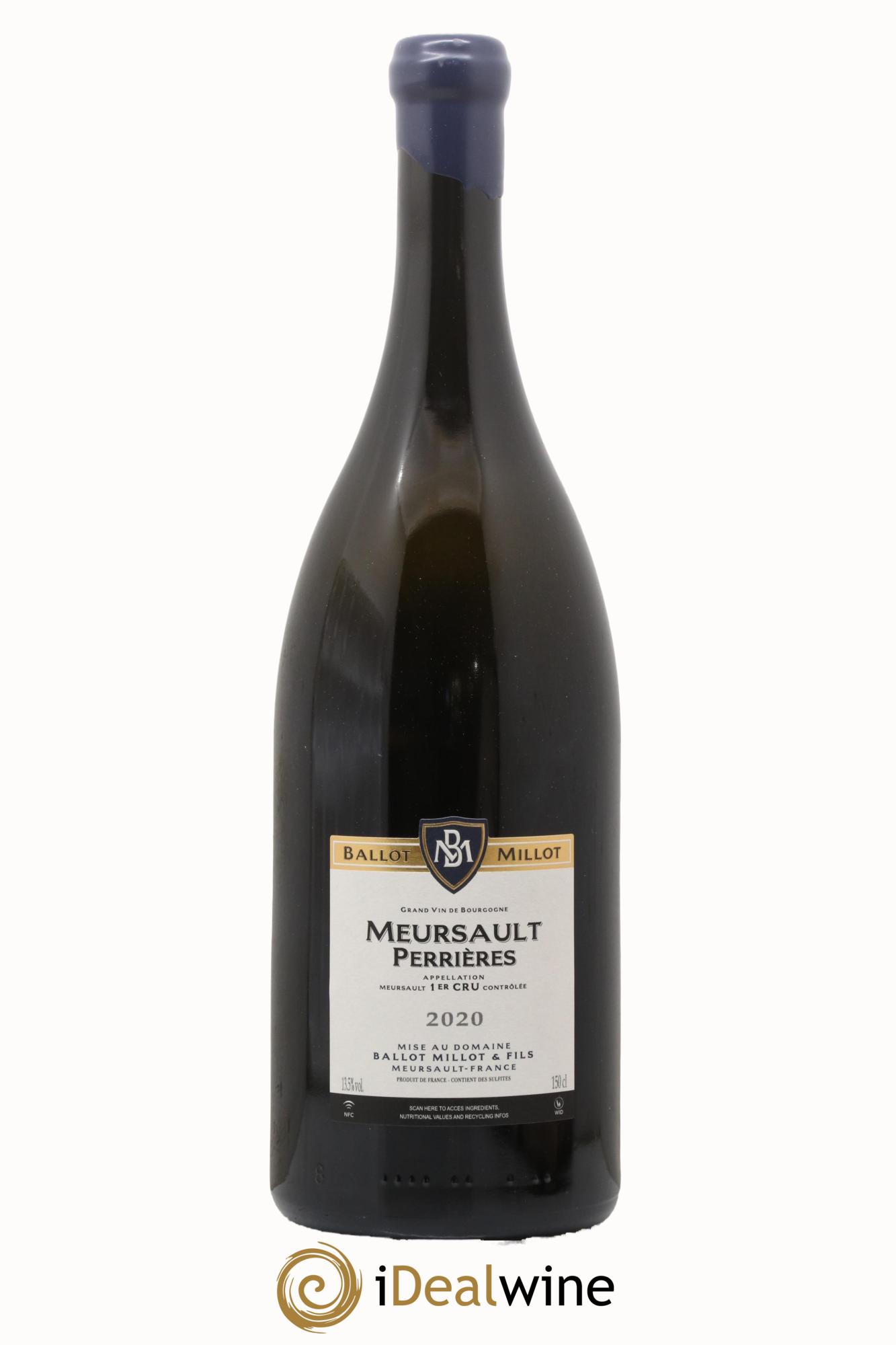 Meursault 1er Cru Perrières Ballot Millot  2020 - Lot of 1 magnum - 0