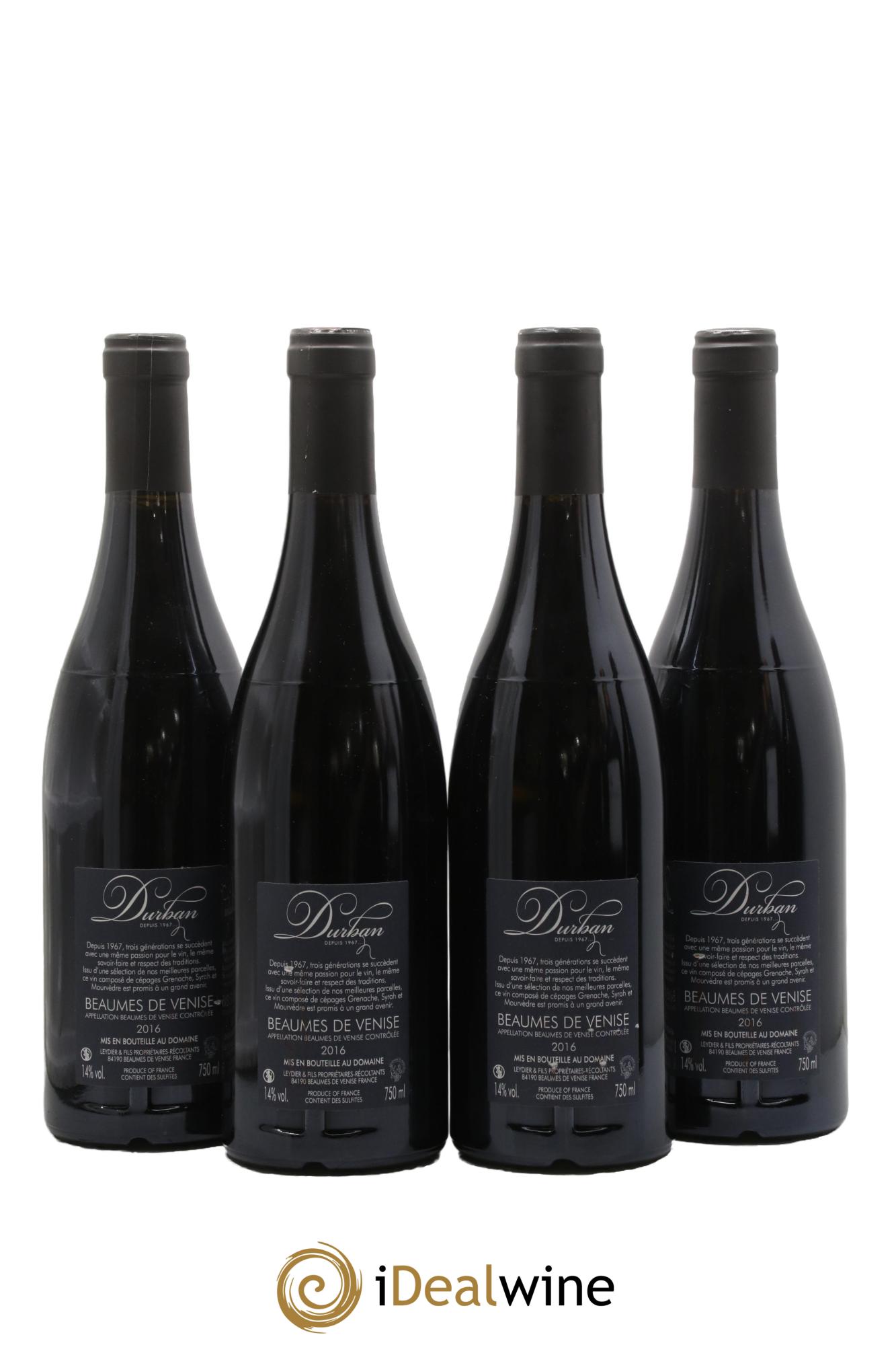 Beaumes-de-Venise Esprit De Famille Durband 2016 - Lot of 4 bottles - 1