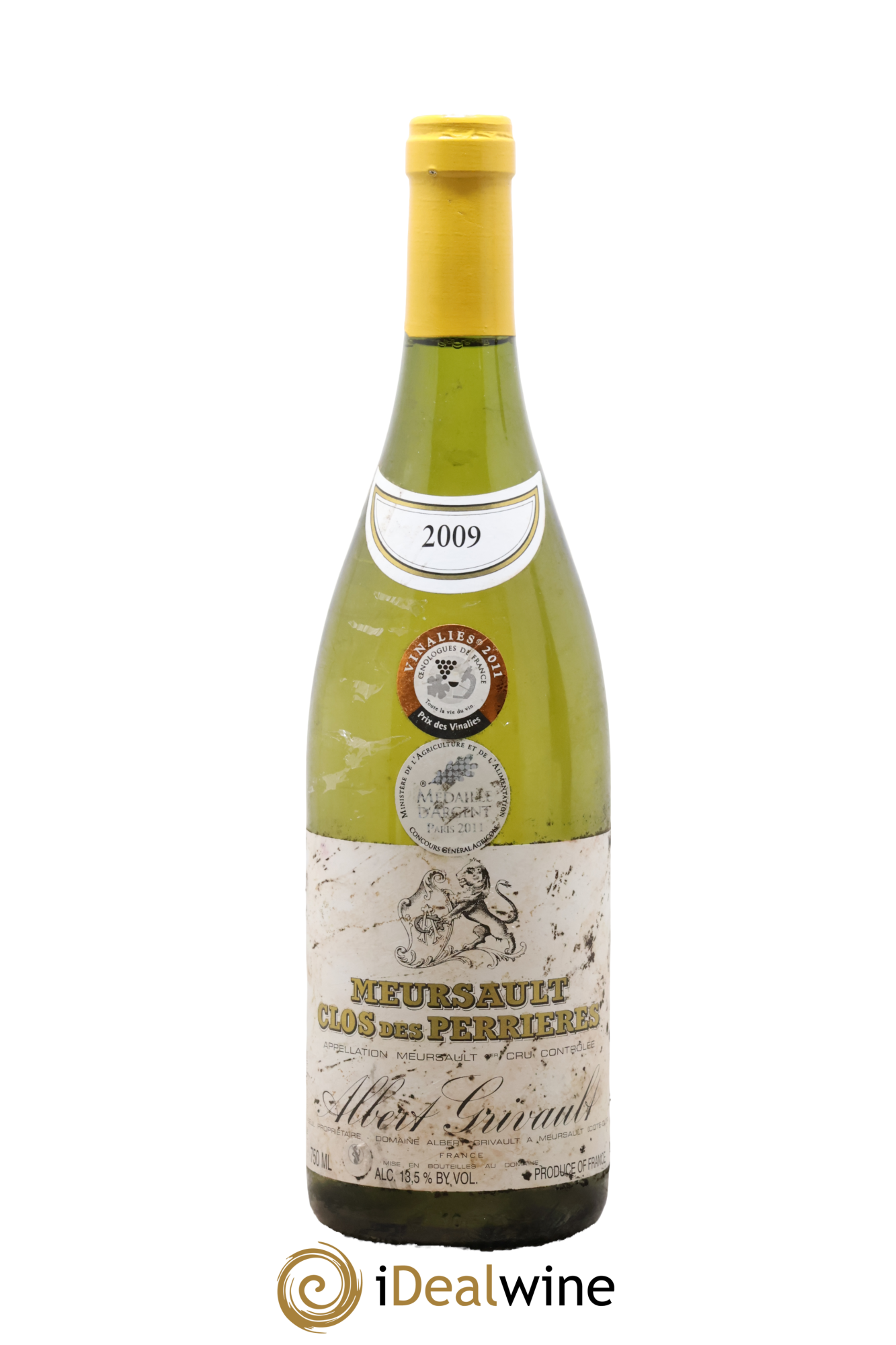 Meursault 1er Cru Clos des Perrières Monopole Albert Grivault 2009 - Lot de 1 bouteille - 0