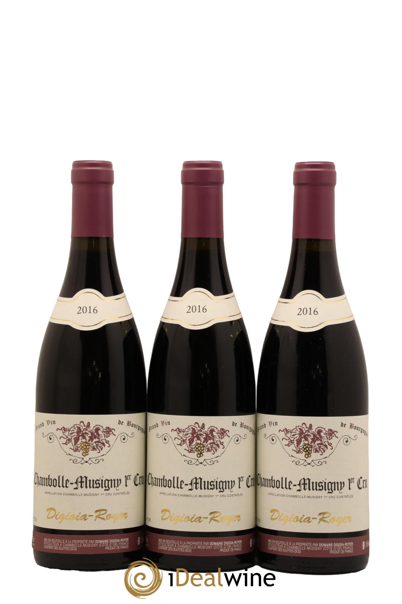 Chambolle-Musigny 1er Cru Domaine Digioia Royer 2016 - Lot de 3 bouteilles - 0