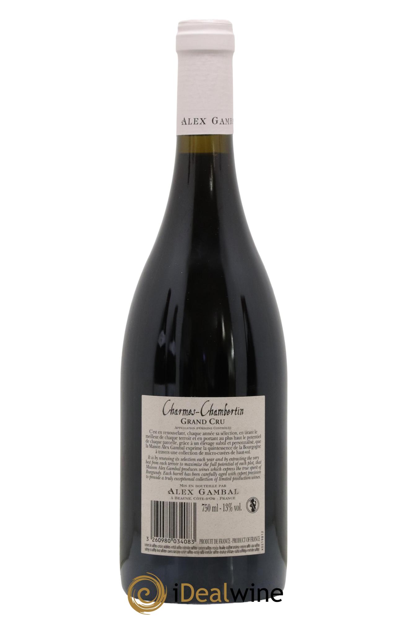 Charmes-Chambertin Grand Cru Alex Gambal (Domaine)  2016 - Posten von 1 Flasche - 1