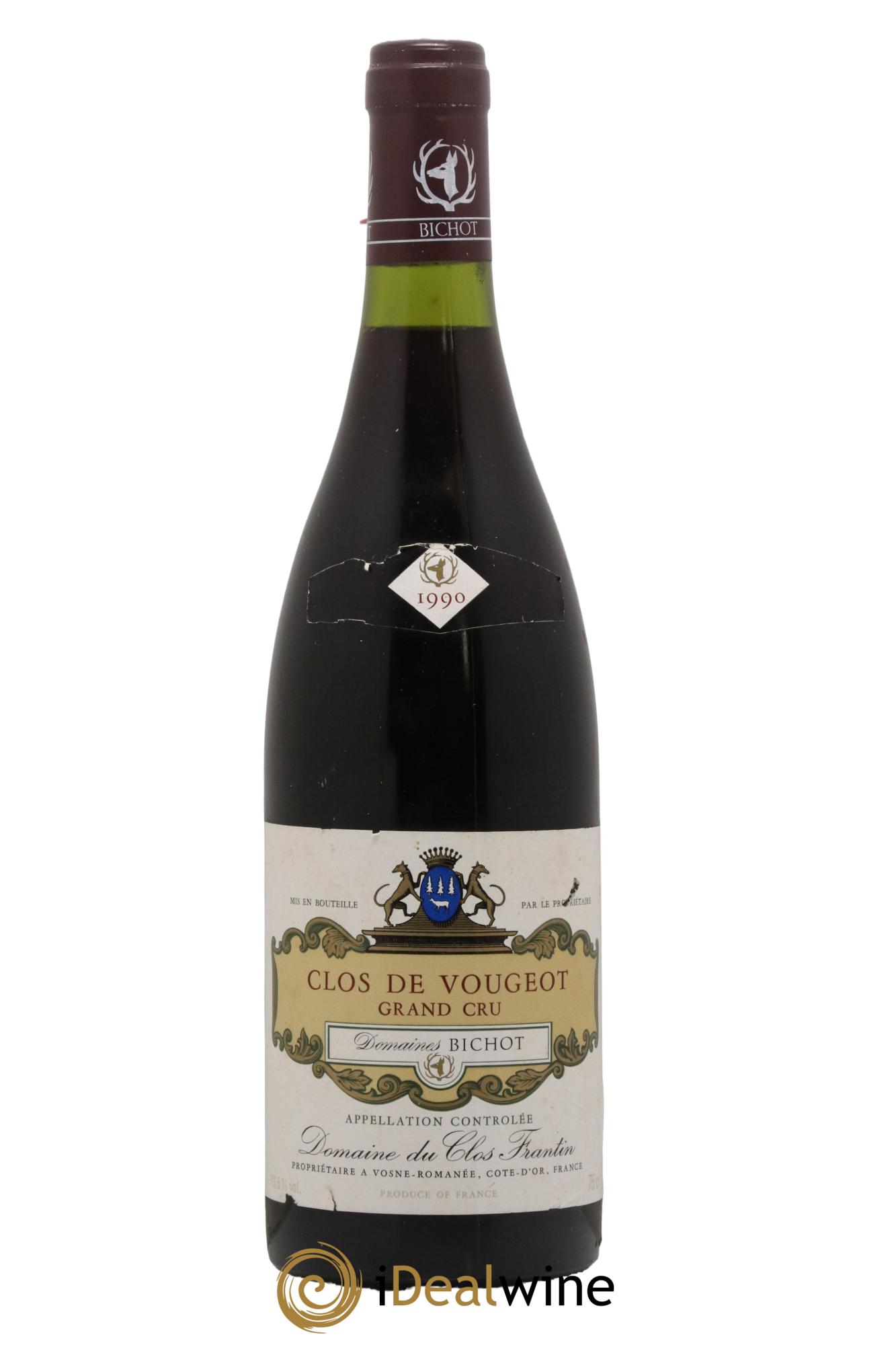 Clos de Vougeot Grand Cru Clos Frantin - Albert Bichot 1990 - Lot de 1 bouteille - 0