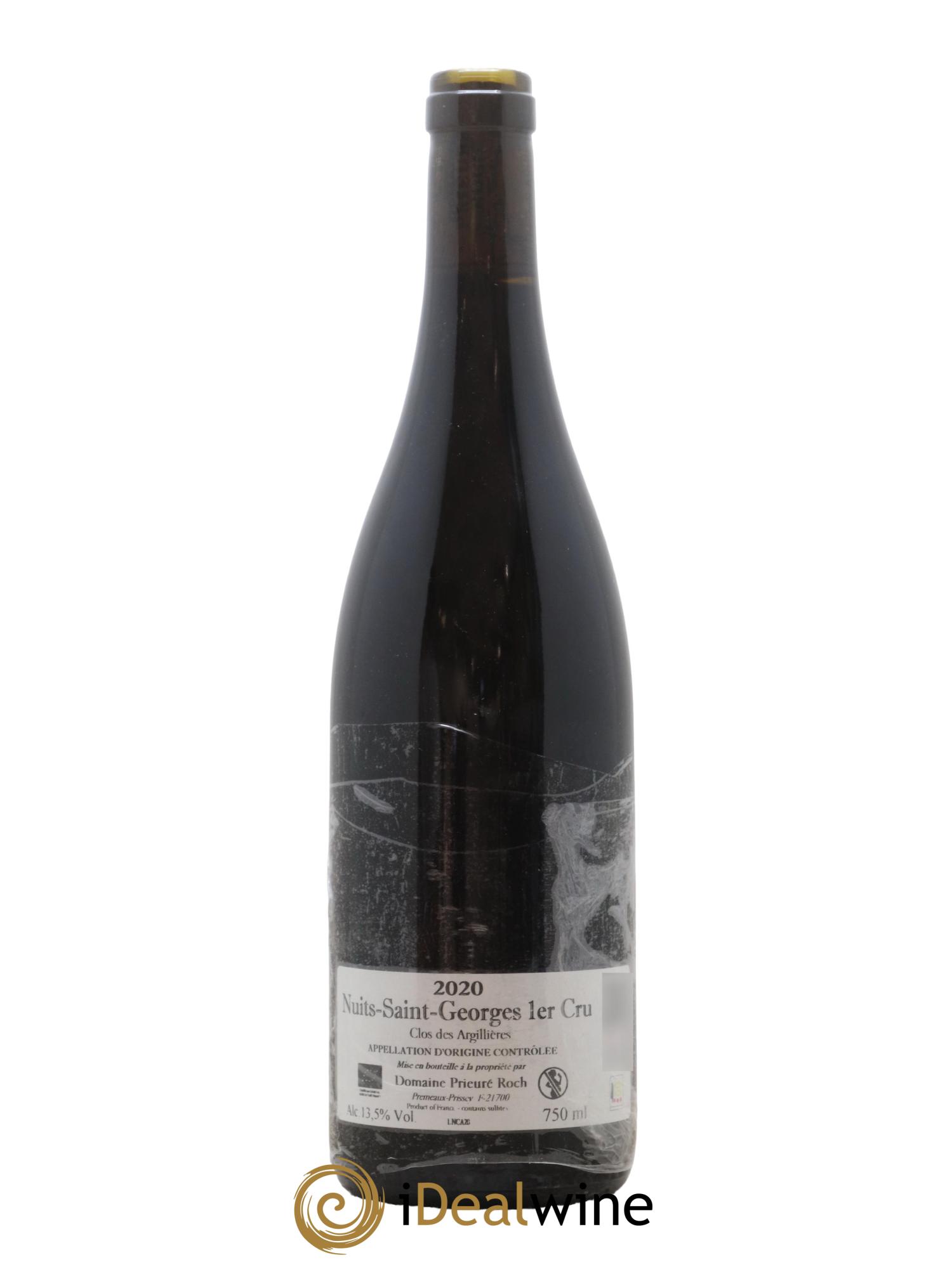 Nuits-Saint-Georges 1er Cru Clos des Argillières Prieuré Roch  2020 - Lot de 1 bouteille - 1