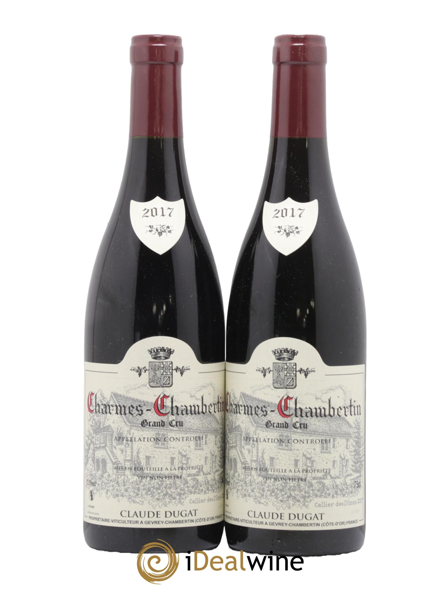 Charmes-Chambertin Grand Cru Claude Dugat 2017 - Lot of 2 bottles - 0