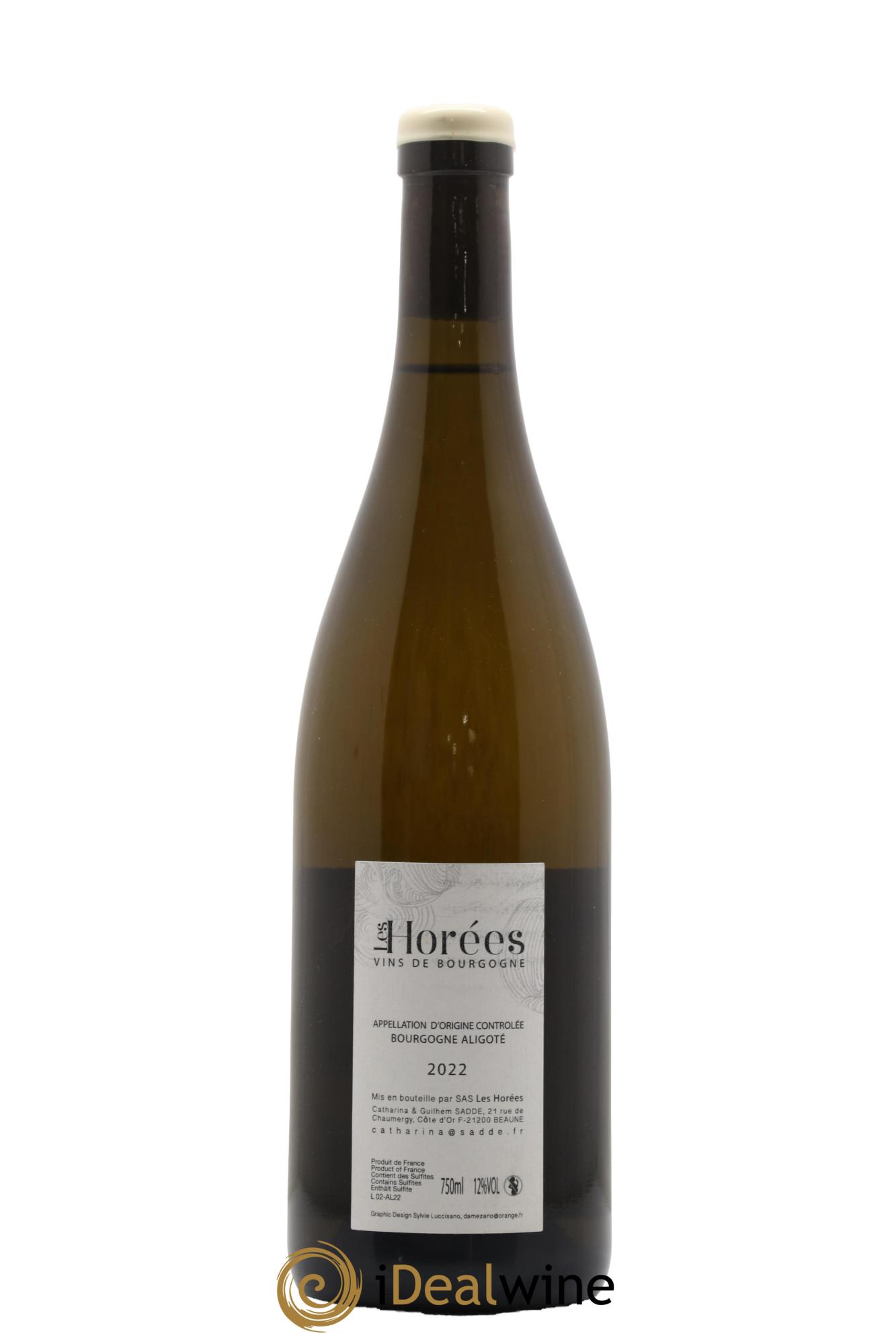 Bourgogne Aligoté En Coulezain Les Horées 2022 - Lot de 1 bouteille - 1