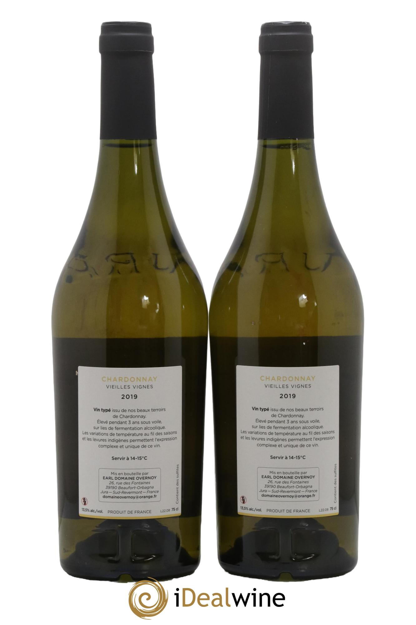 Côtes du Jura Chardonnay Cuvée Vieilles Vignes Guillaume Overnoy 2019 - Lot de 2 bouteilles - 1