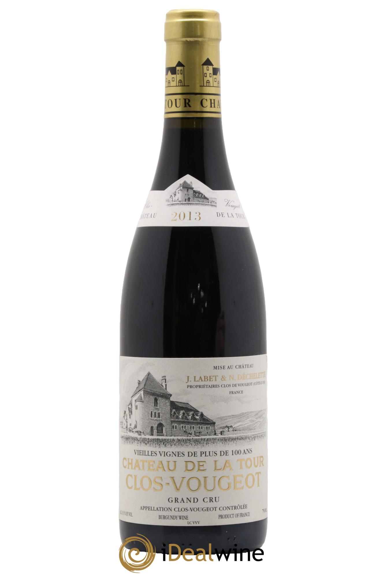 Clos de Vougeot Grand Cru Vieilles Vignes Château de La Tour 2013 - Lot de 1 bouteille - 0