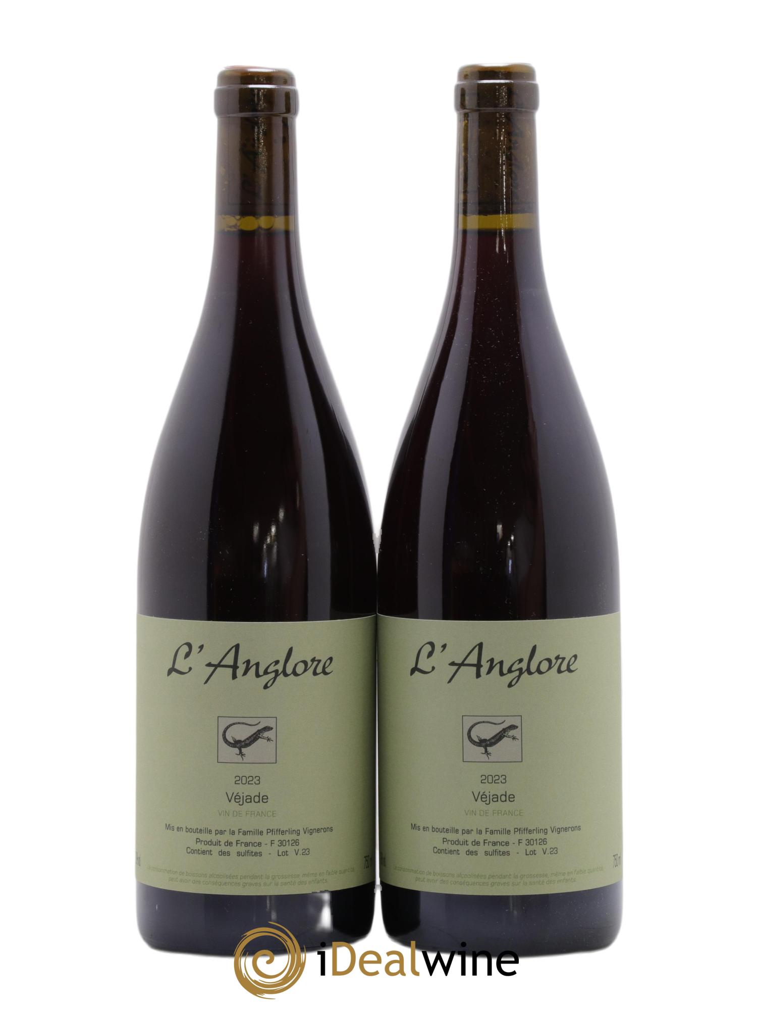 Vin de France Véjade L'Anglore 2023 - Lot of 2 bottles - 0