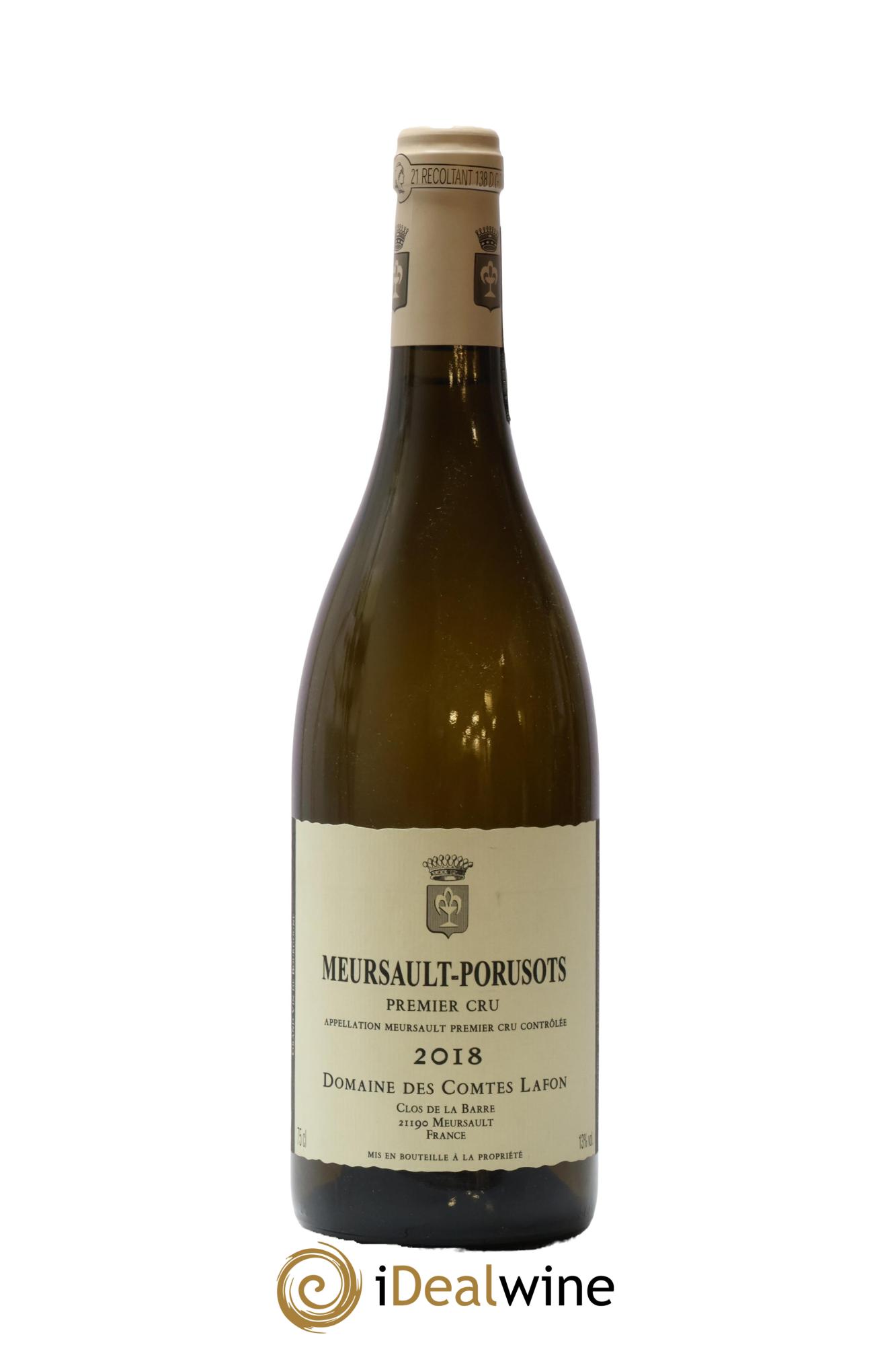 Meursault 1er Cru Porusots Comtes Lafon (Domaine des) 2018 - Lot de 1 bouteille - 0
