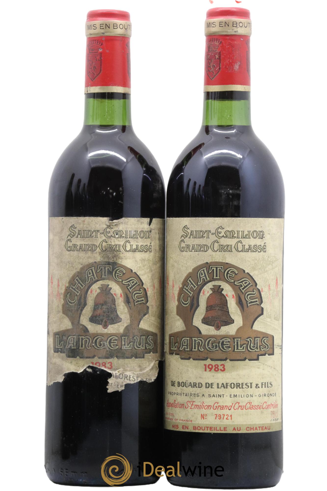 Château Angélus 1er Grand Cru Classé A 1983 - Lot de 2 bouteilles - 0