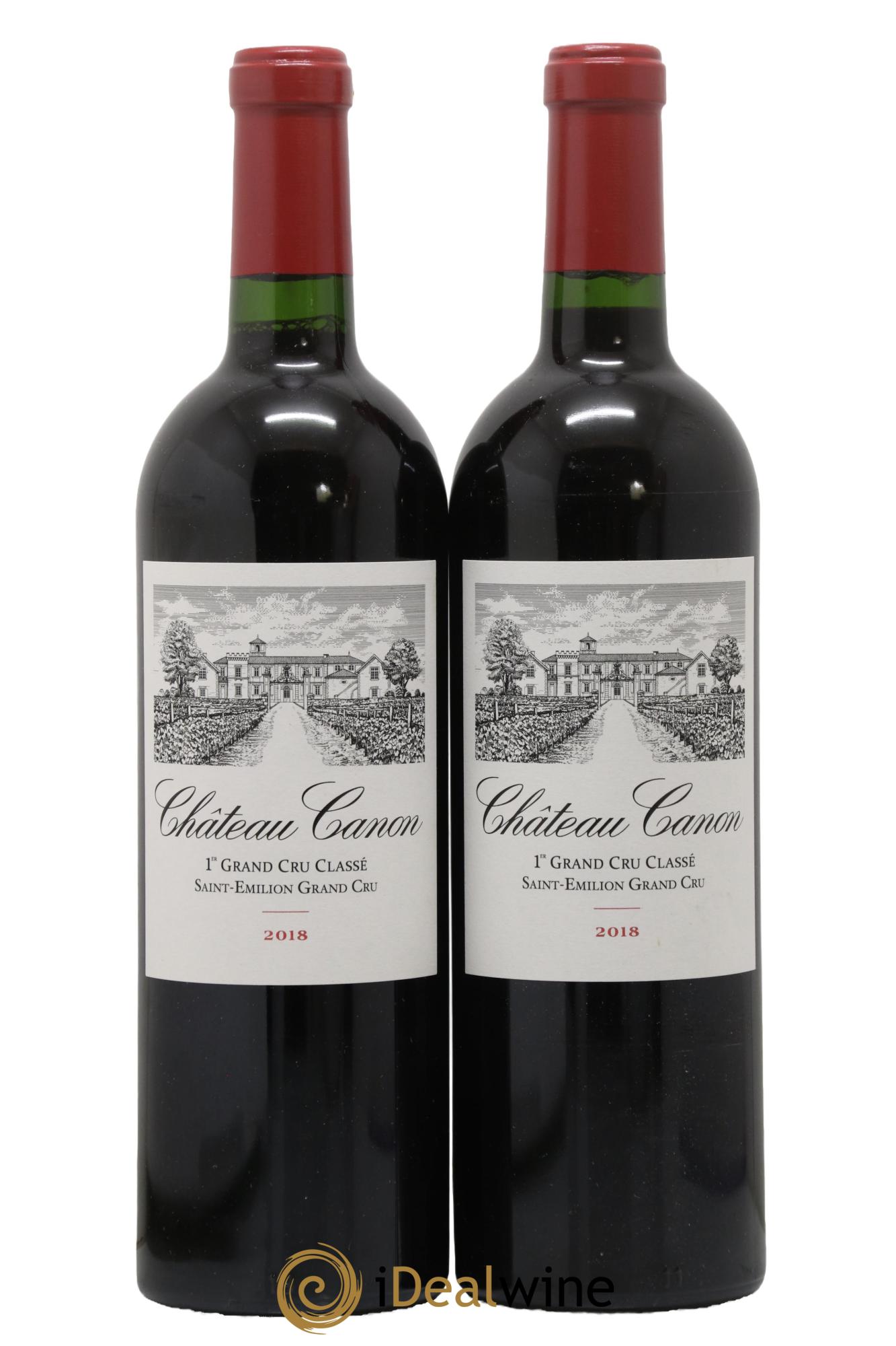 Château Canon 1er Grand Cru Classé B 2018 - Lot de 2 bouteilles - 0