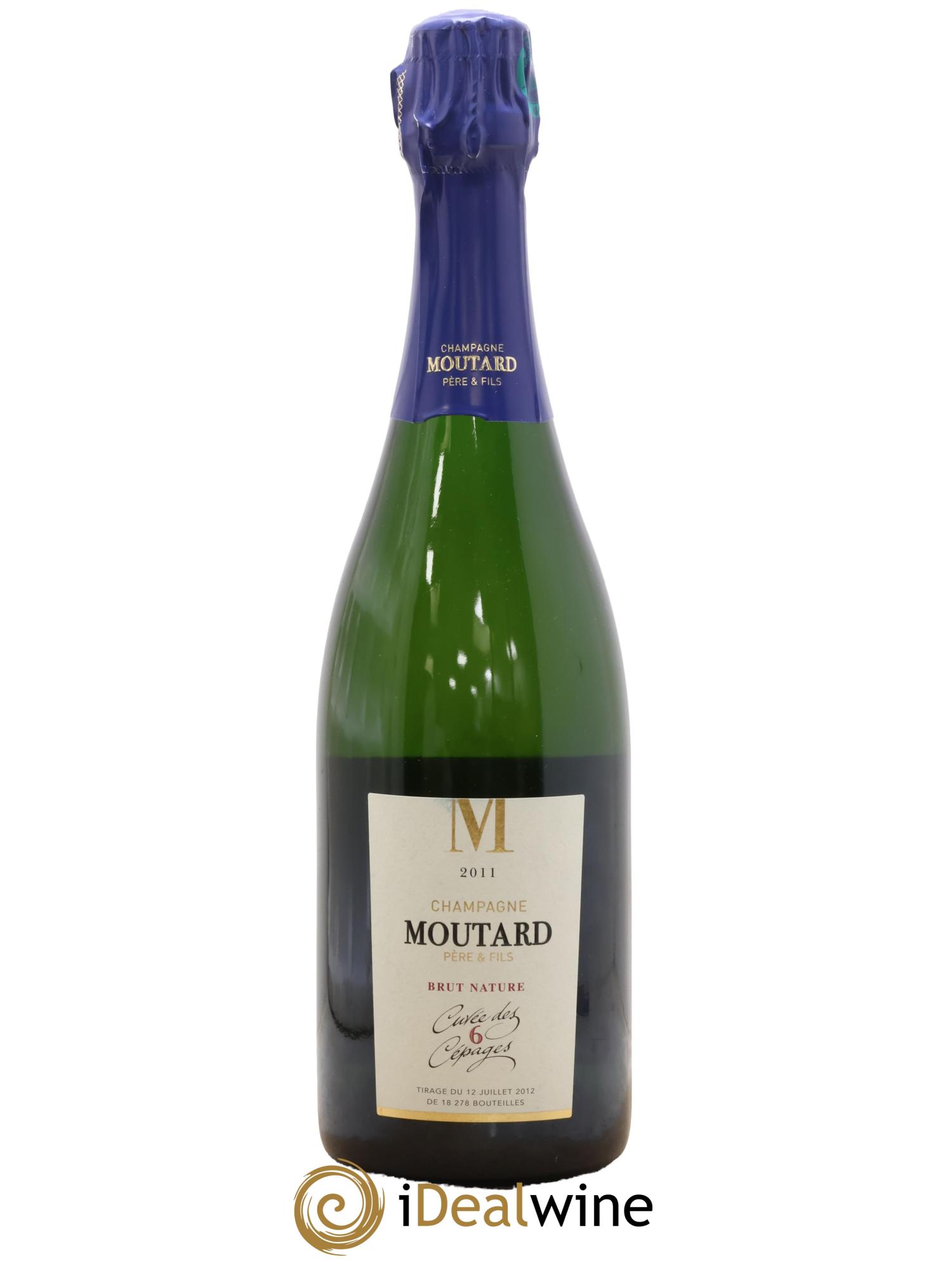 Champagne Cuvée Des 6 Cépages Brut Nature Moutard Père & Fils 2011 - Lot de 1 bouteille - 0