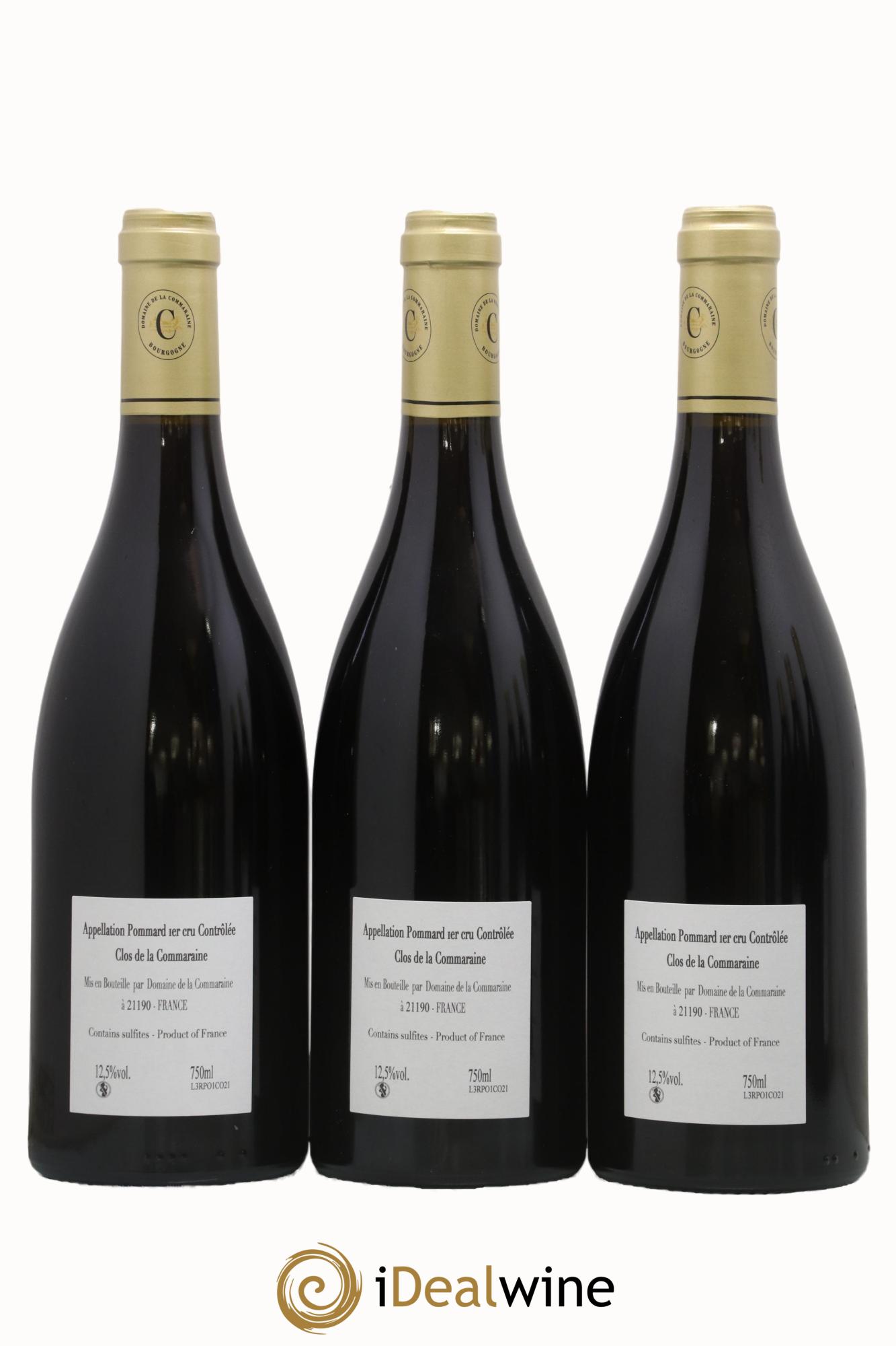 Pommard 1er Cru Clos de la Commaraine Domaine de la Commaraine 2021 - Lot of 3 bottles - 1