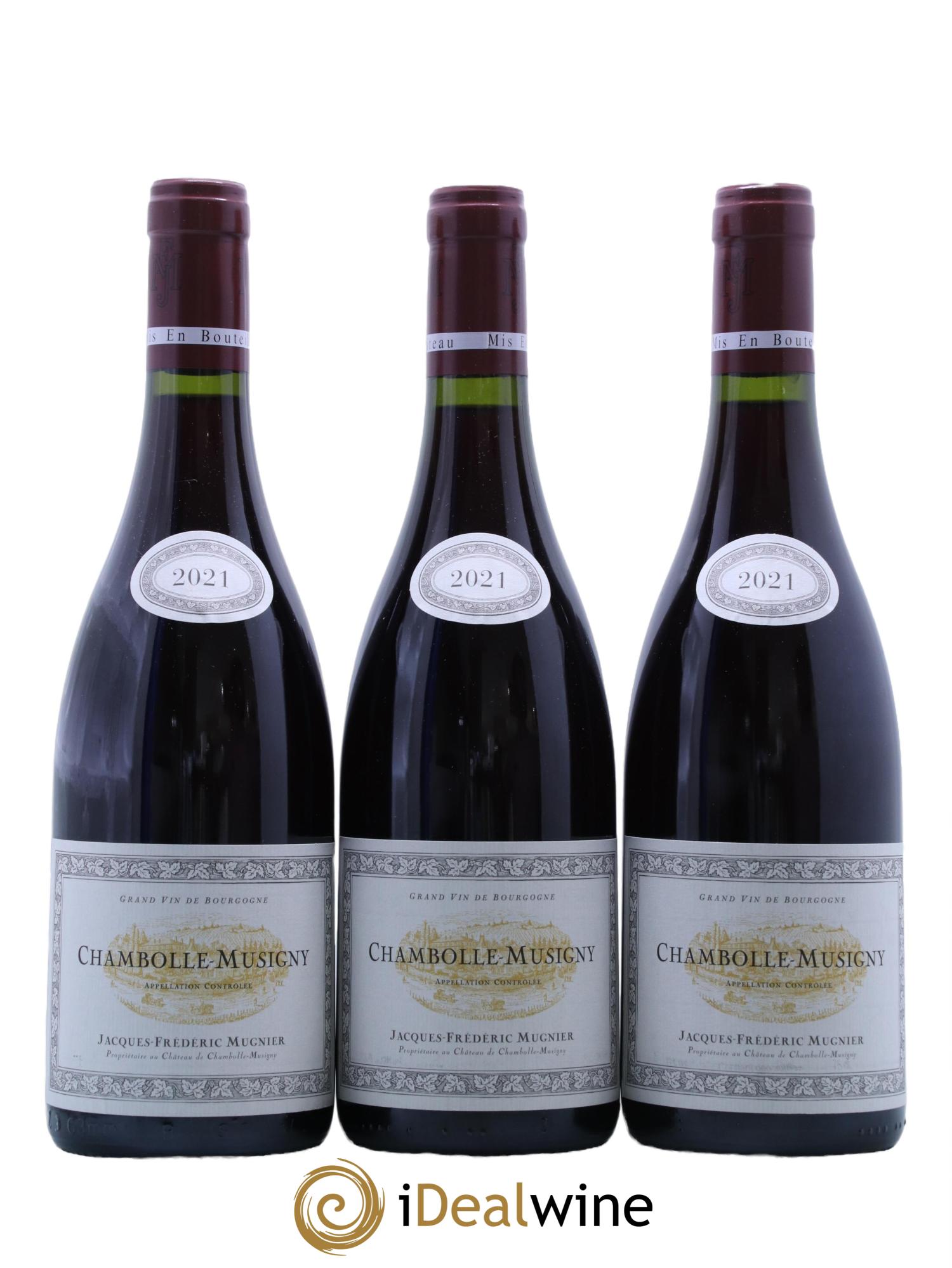 Chambolle-Musigny Jacques-Frédéric Mugnier 2021 - Lot de 3 bouteilles - 0