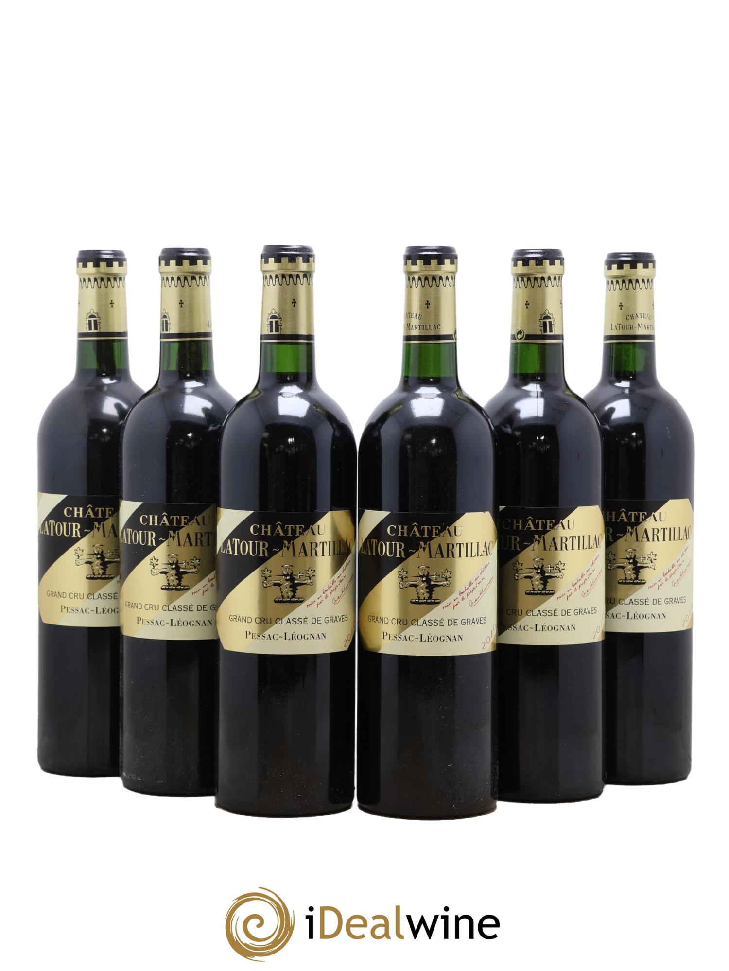 Château Latour-Martillac Cru Classé de Graves 2010 - Lot of 6 bottles - 0