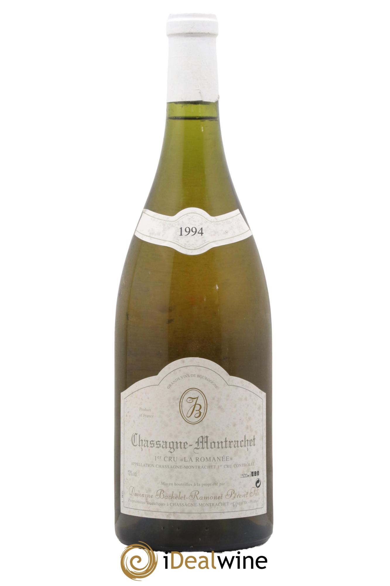 Chassagne-Montrachet 1er Cru La Romanée Bachelet-Ramonet (Domaine) 1994 - Lot de 1 magnum - 0
