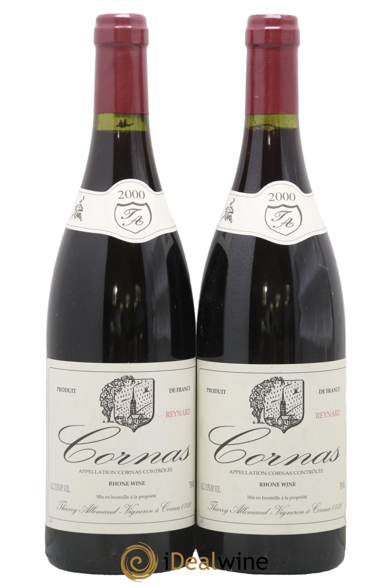 Cornas Reynard Thierry Allemand 2000 - Lot de 2 bouteilles - 0