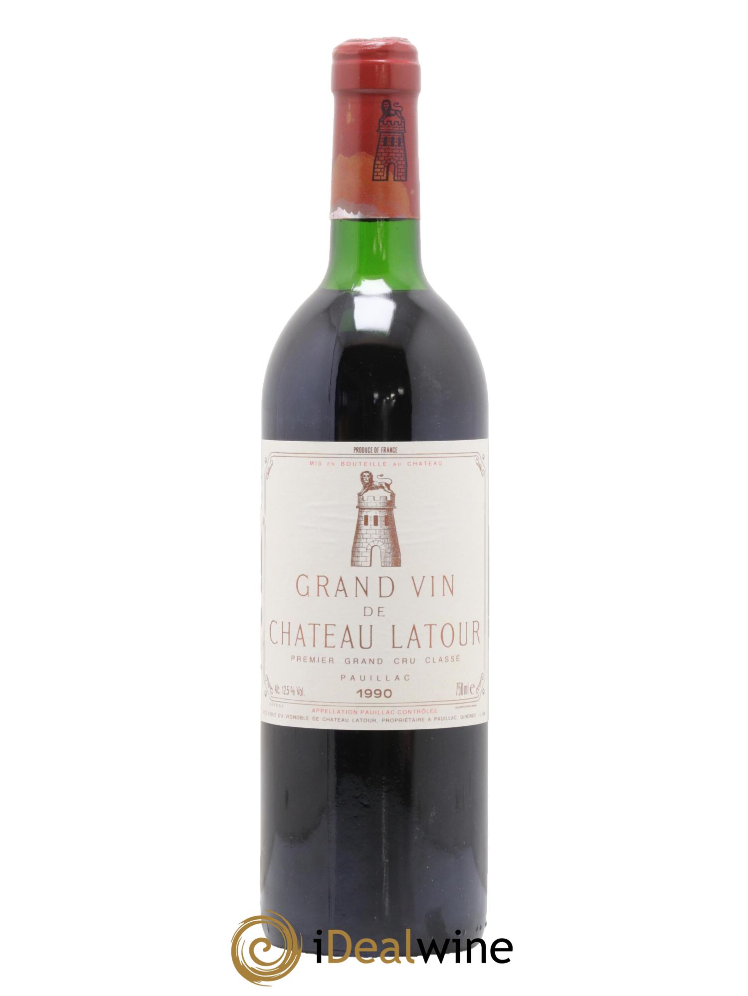 Château Latour 1er Grand Cru Classé 1990 - Lot de 1 bouteille - 0