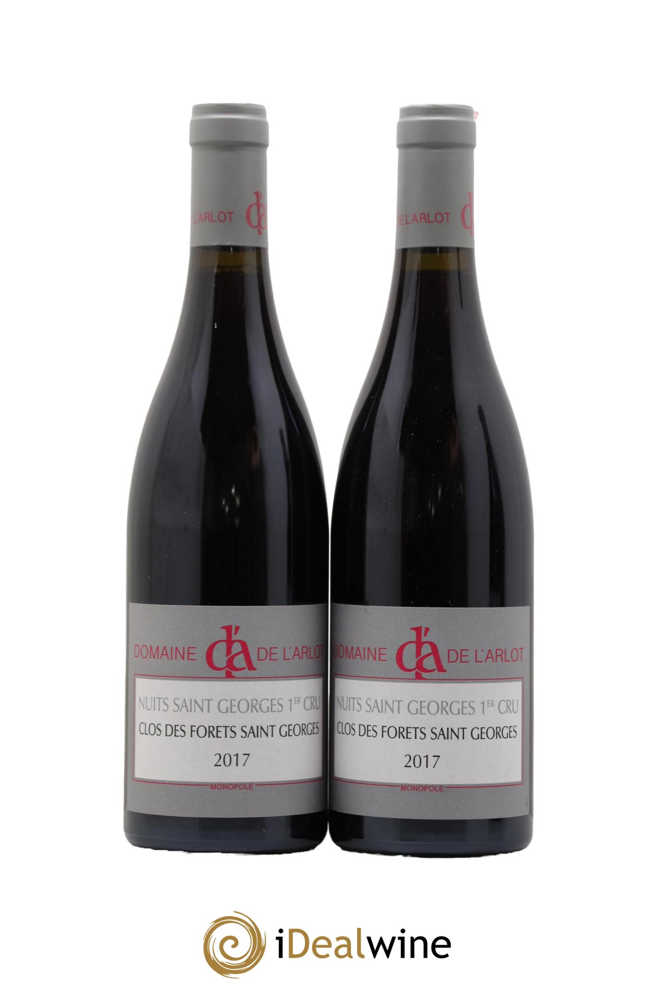 Nuits-Saint-Georges 1er Cru Clos des Forêts Saint-Georges Domaine de l'Arlot 2017 - Lot de 2 bouteilles - 0