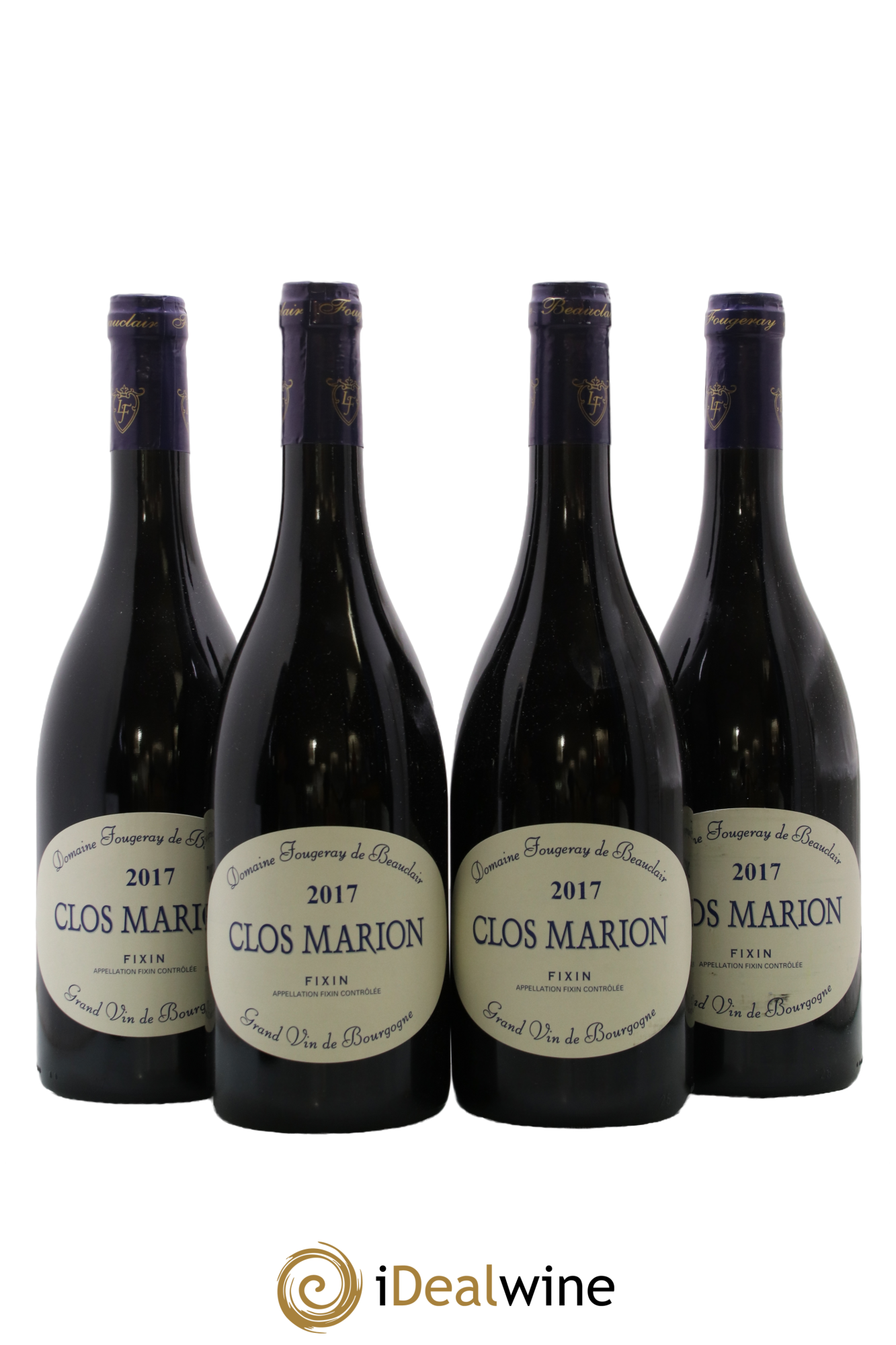 Fixin Clos Marion Fougeray de Beauclair 2017 - Lot de 4 bouteilles - 0