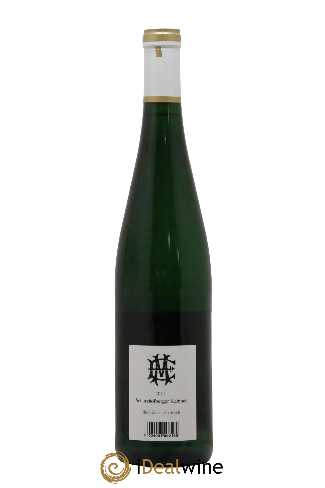 Riesling Scharzhofberger Kabinett Egon Muller 2015 - Lot de 1 bouteille - 1