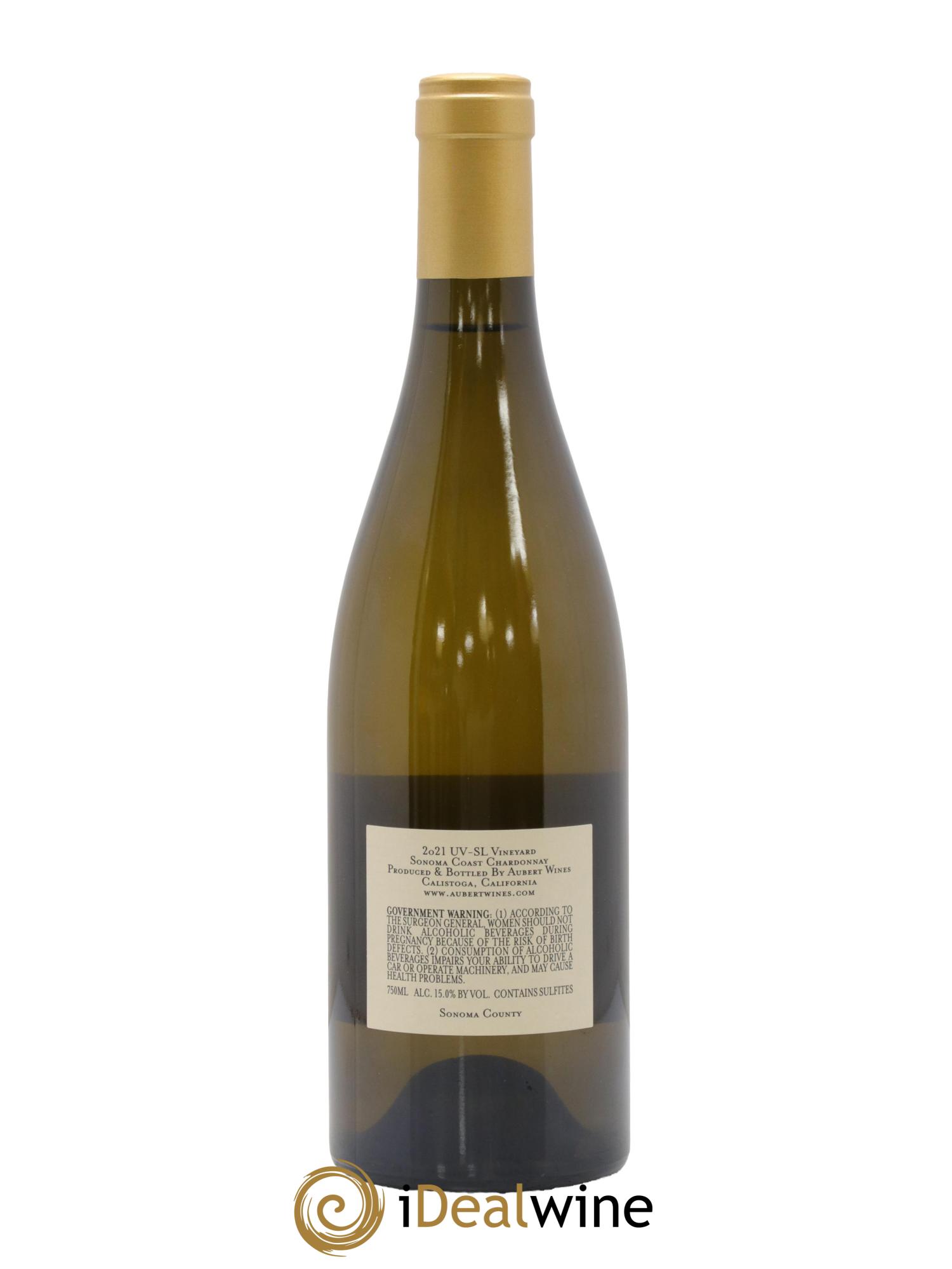 USA California Sonoma Coast Chardonnay UV-SL  Aubert 2021 - Lot de 1 bouteille - 1