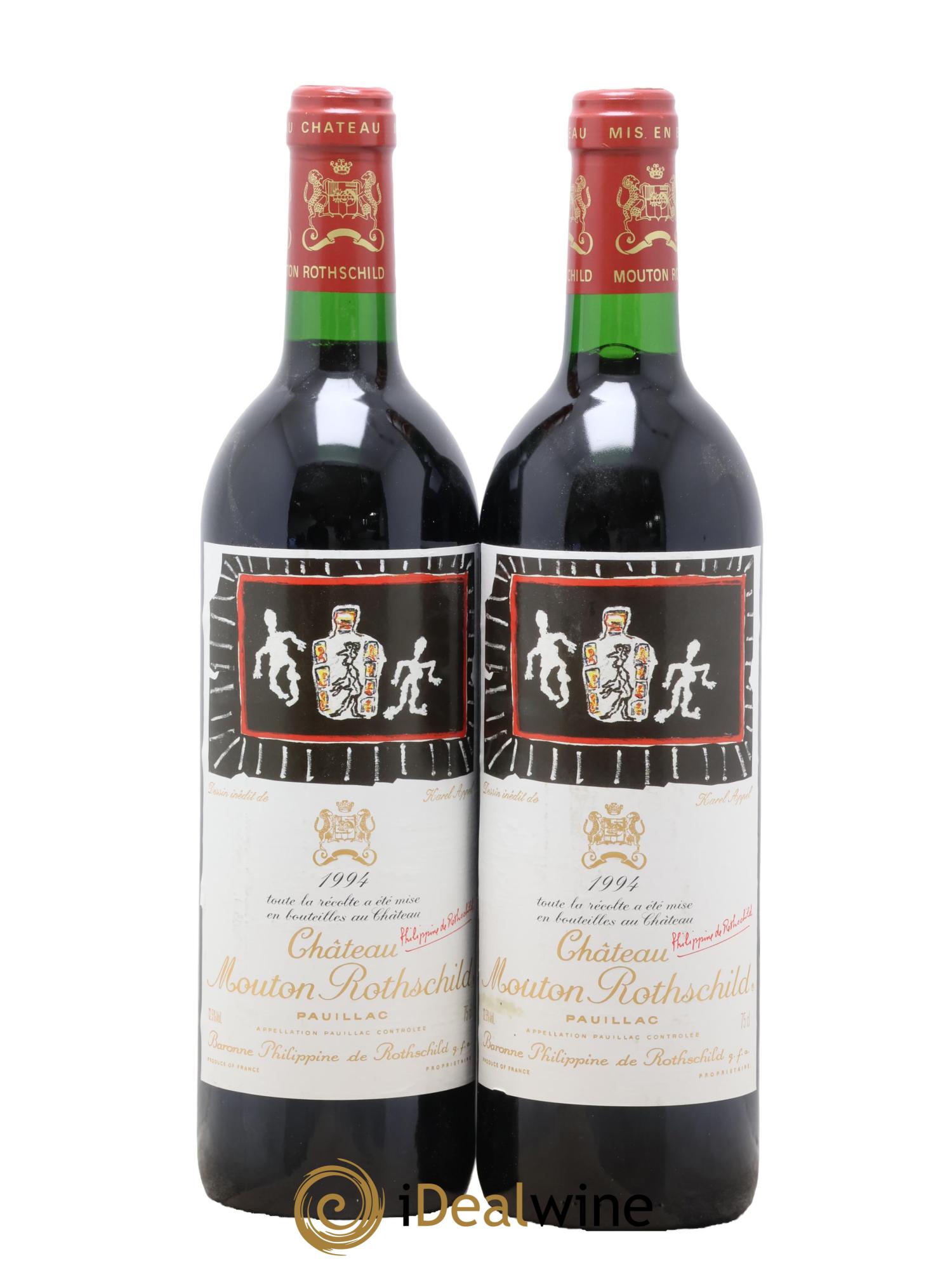 Château Mouton Rothschild 1er Grand Cru Classé 1994 - Lot of 2 bottles - 0