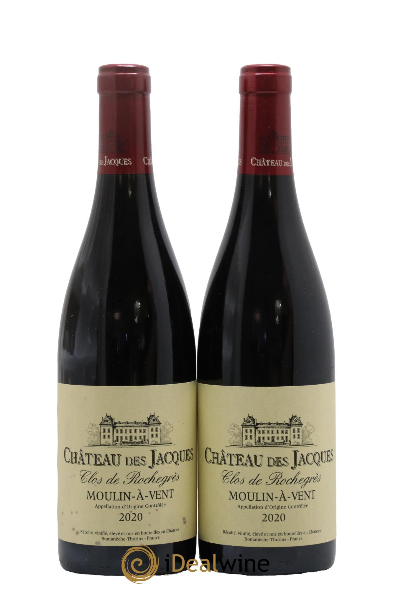 Moulin à Vent Clos de Rochegrès Château des Jacques 2020 - Lot of 2 bottles - 0