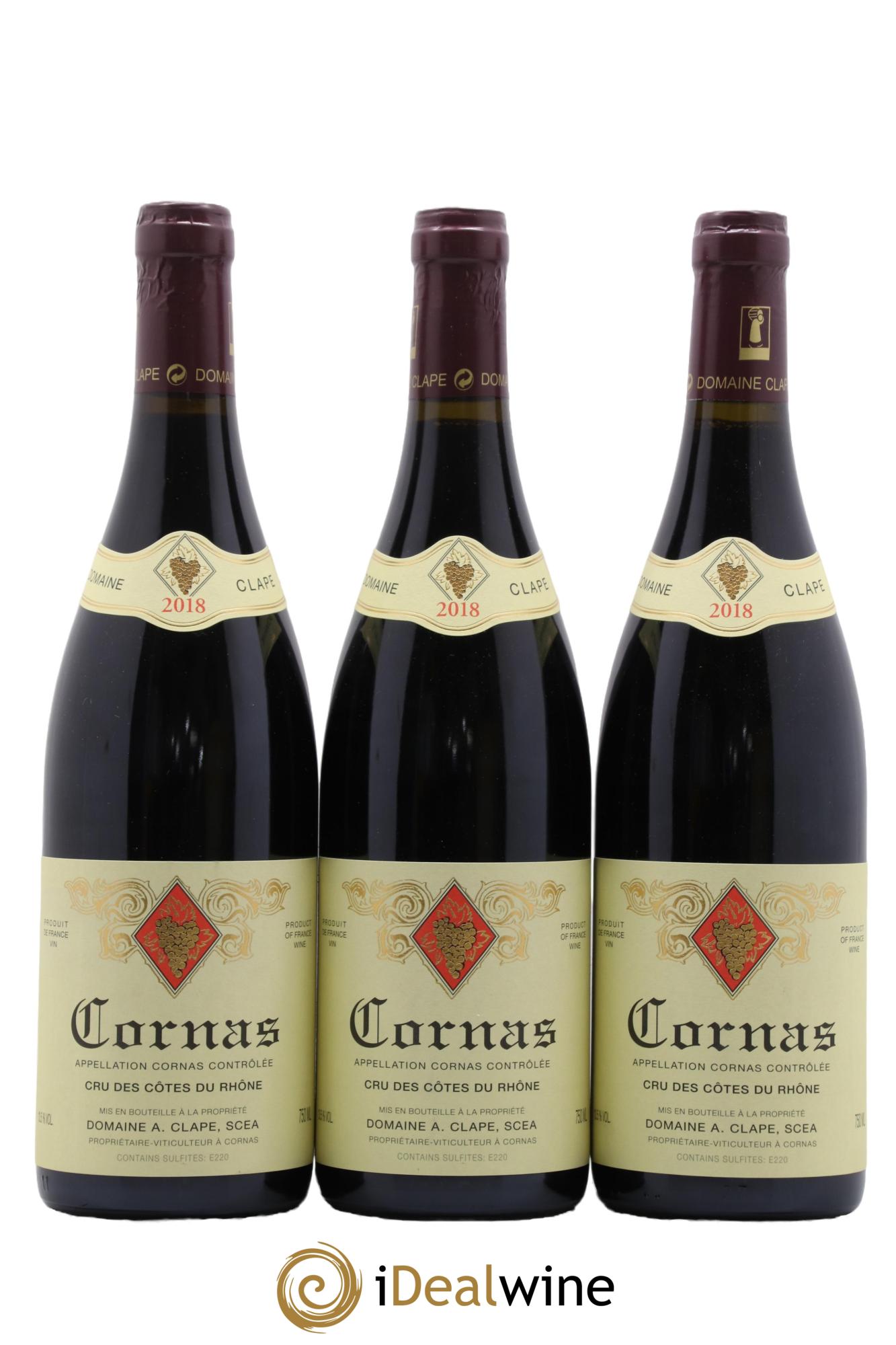 Cornas Auguste Clape 2018 - Lot de 3 bouteilles - 0