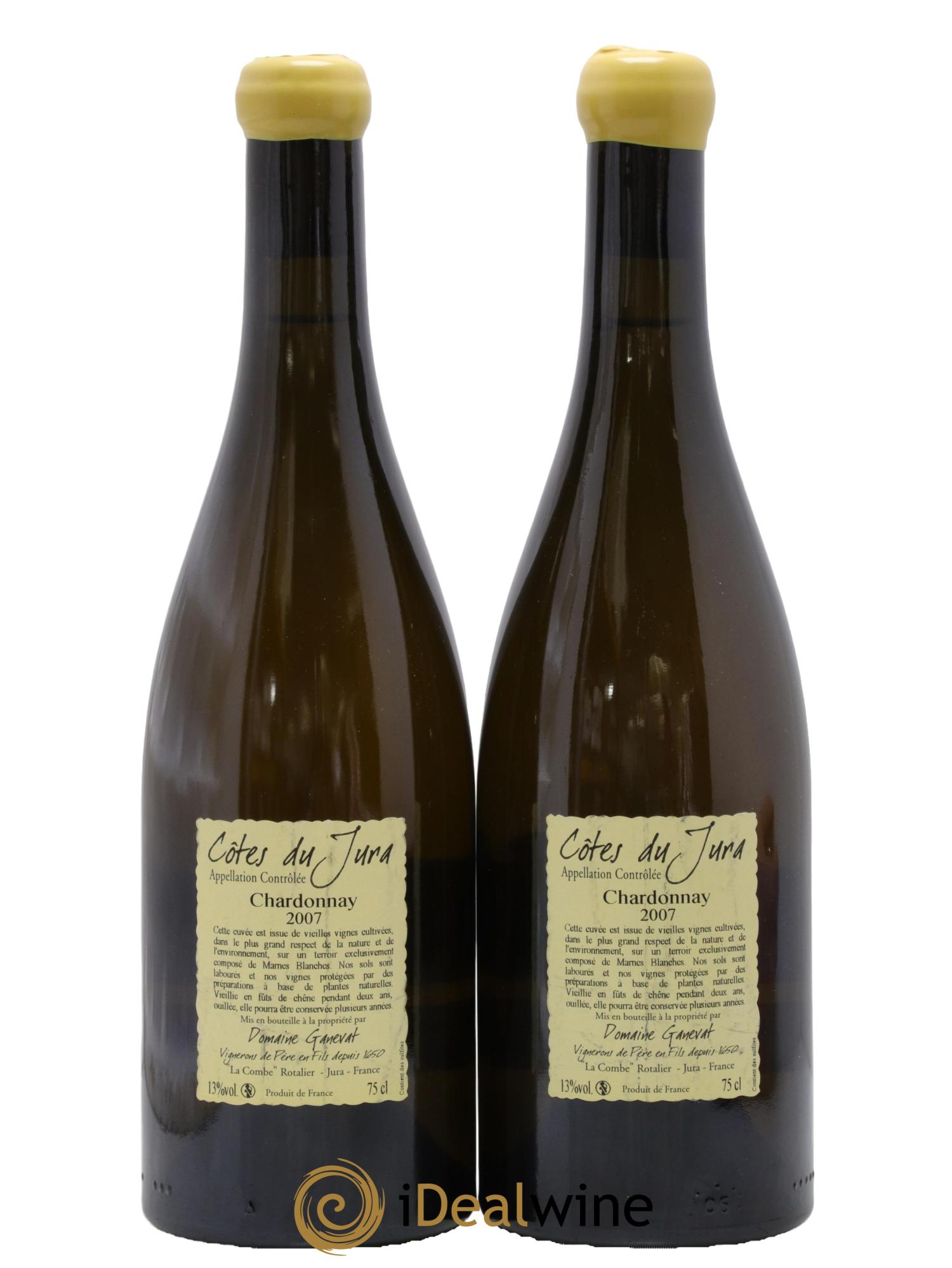 Côtes du Jura Les Grands Teppes Vieilles Vignes Jean-François Ganevat (Domaine) 2007 - Lot de 2 bouteilles - 1