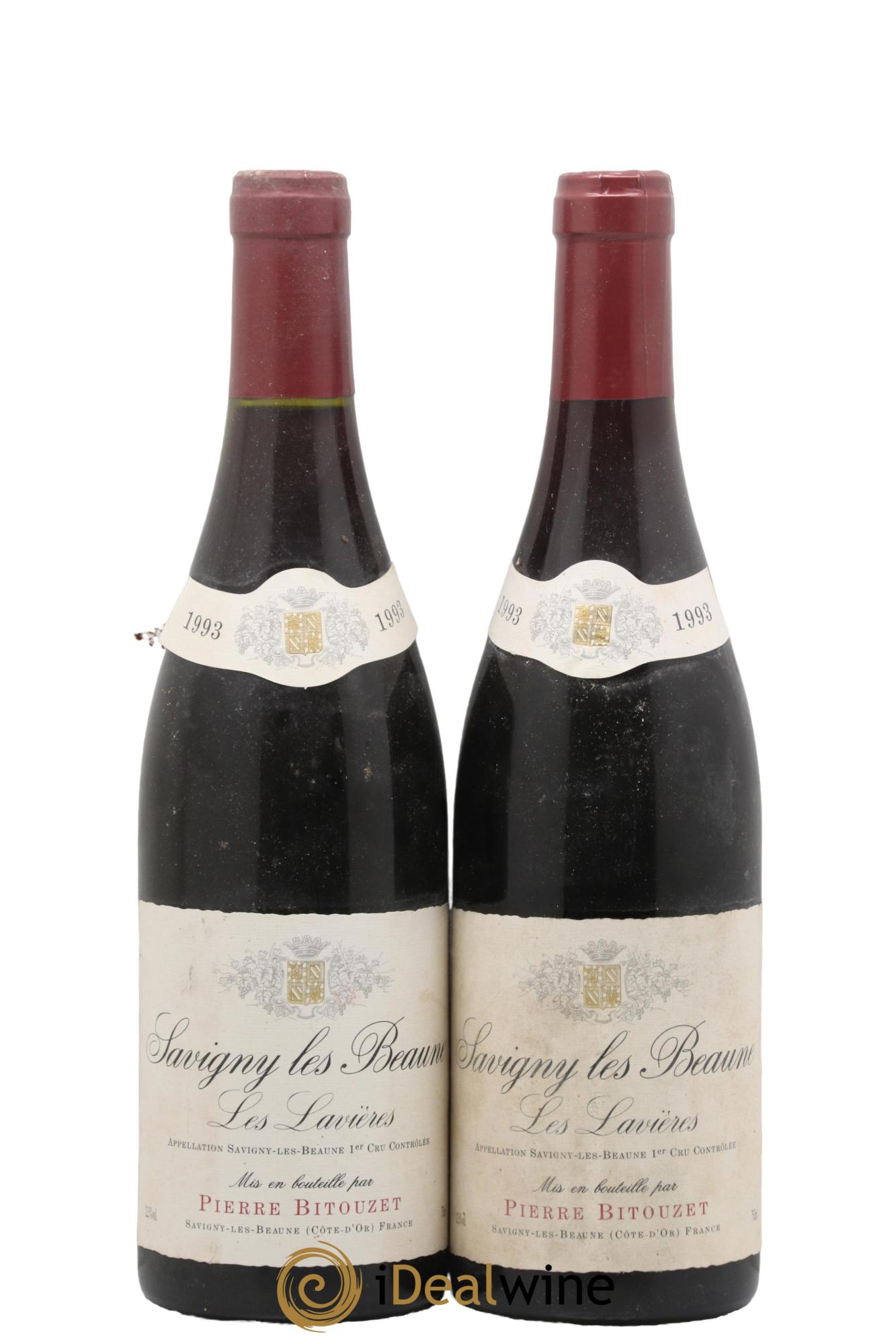 Savigny-lès-Beaune 1er Cru Les Lavières Pierre Bitouzet 1993 - Lot de 2 bouteilles - 0