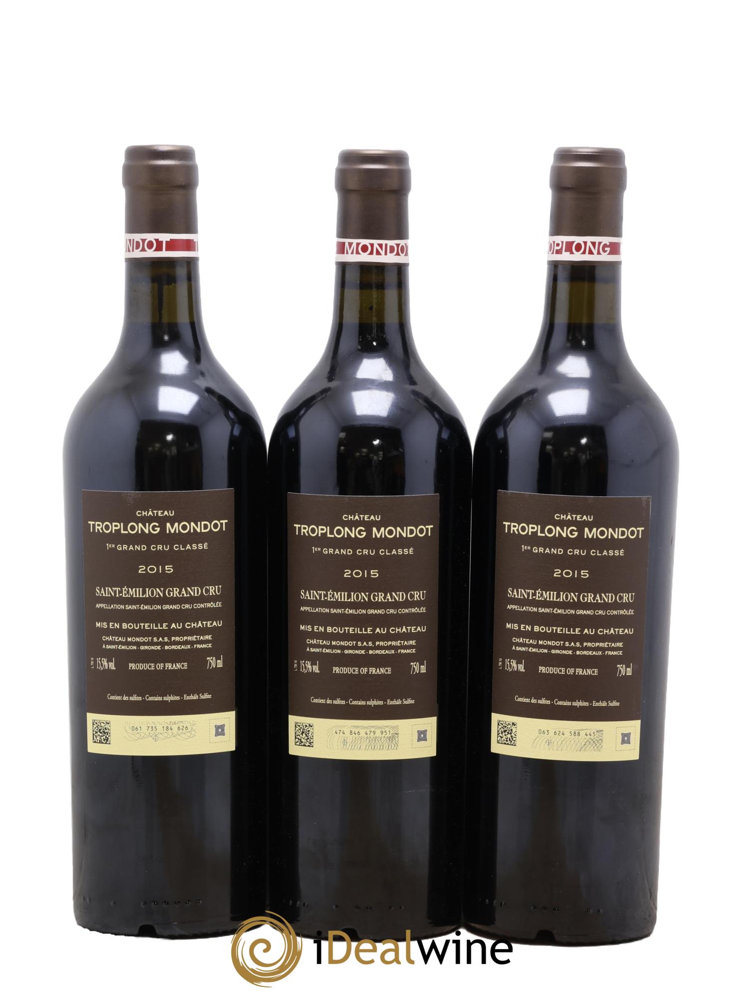 Château Troplong Mondot 1er Grand Cru Classé B 2015 - Lotto di 6 bottiglie - 4
