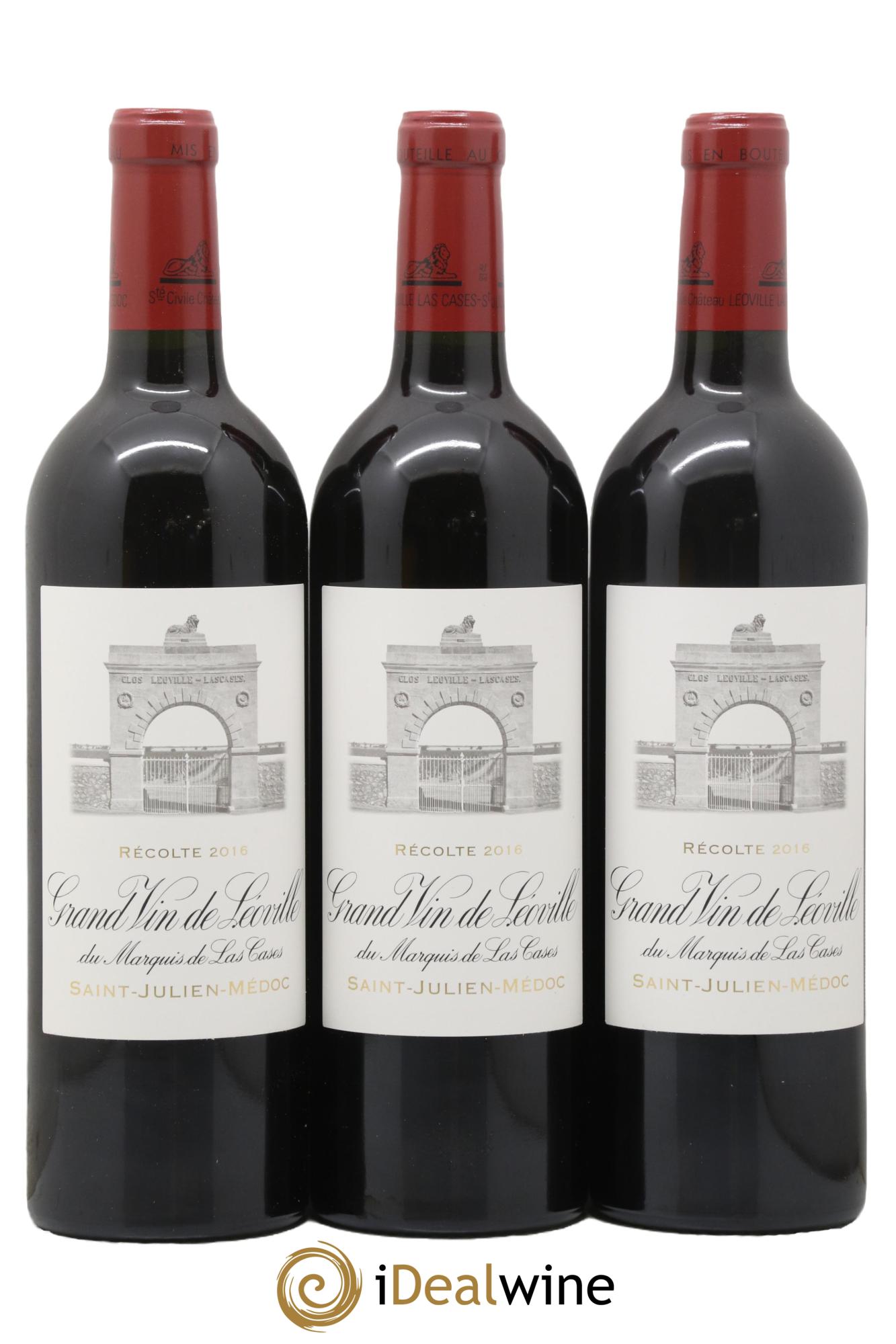 Château Léoville Las Cases 2ème Grand Cru Classé 2016 - Lotto di 6 bottiglie - 1