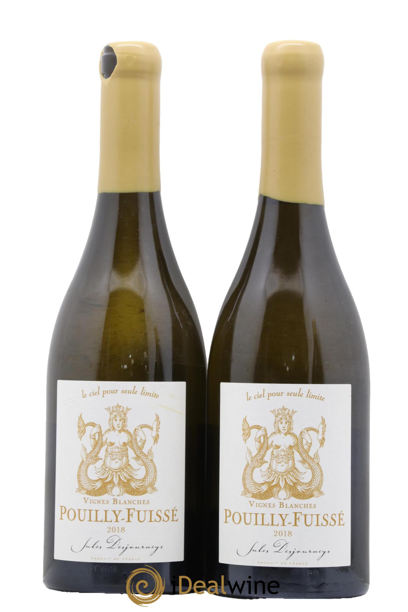Pouilly-Fuissé Vignes Blanches Jules Desjourneys 2018 - Lot de 2 bouteilles - 0