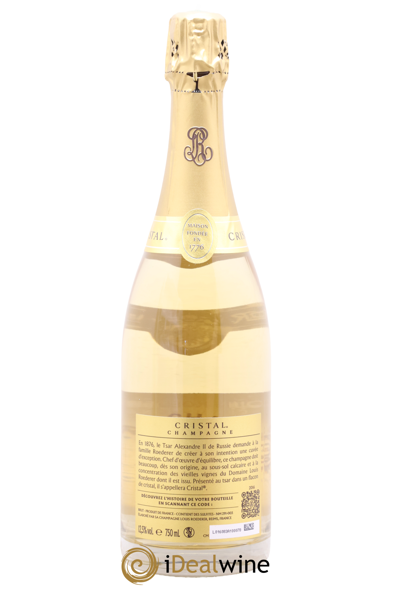 Cristal Louis Roederer 2016 - Lot de 1 bouteille - 1