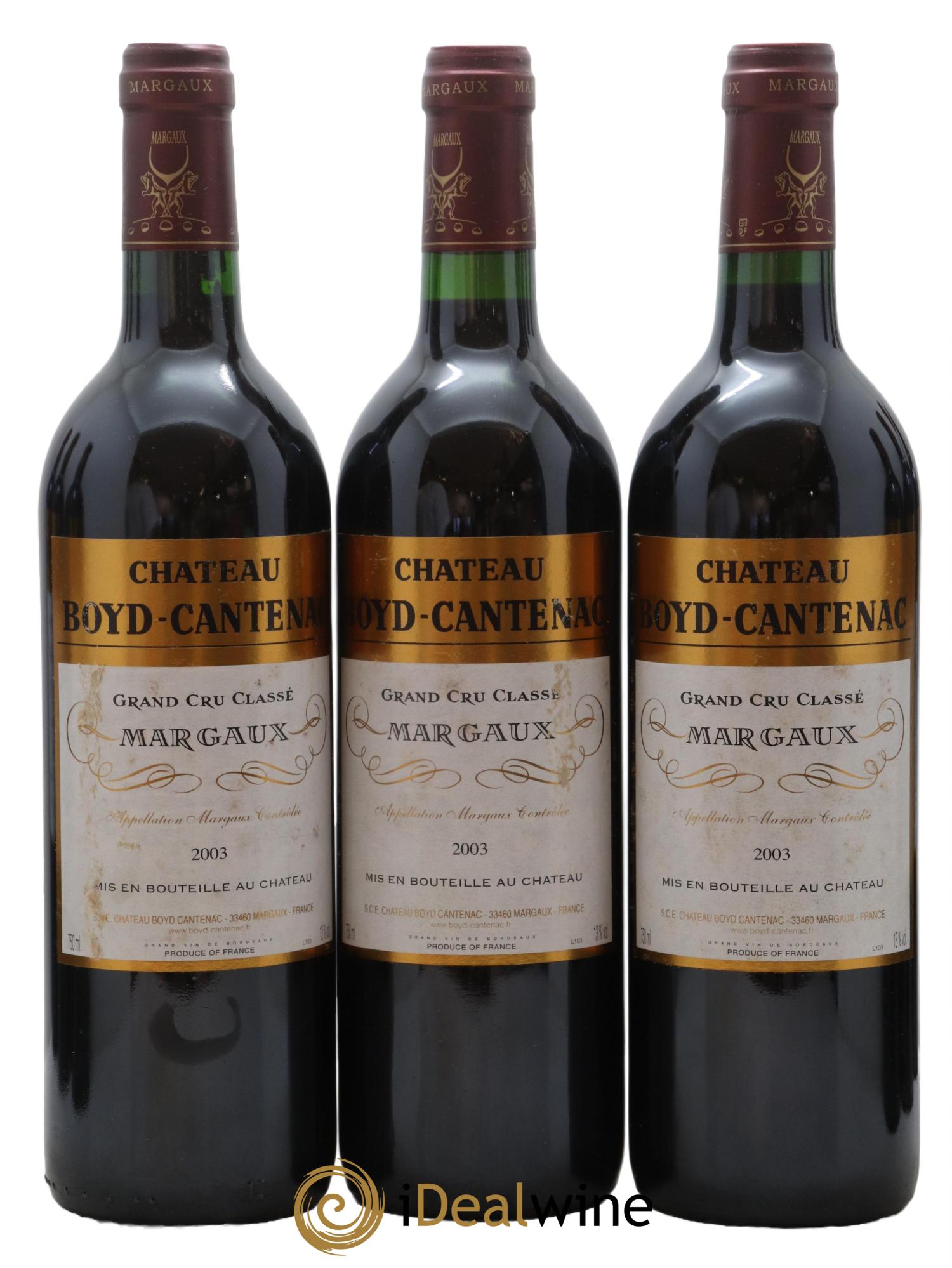 Château Boyd Cantenac 3ème Grand Cru Classé 2003 - Lot de 12 bouteilles - 3