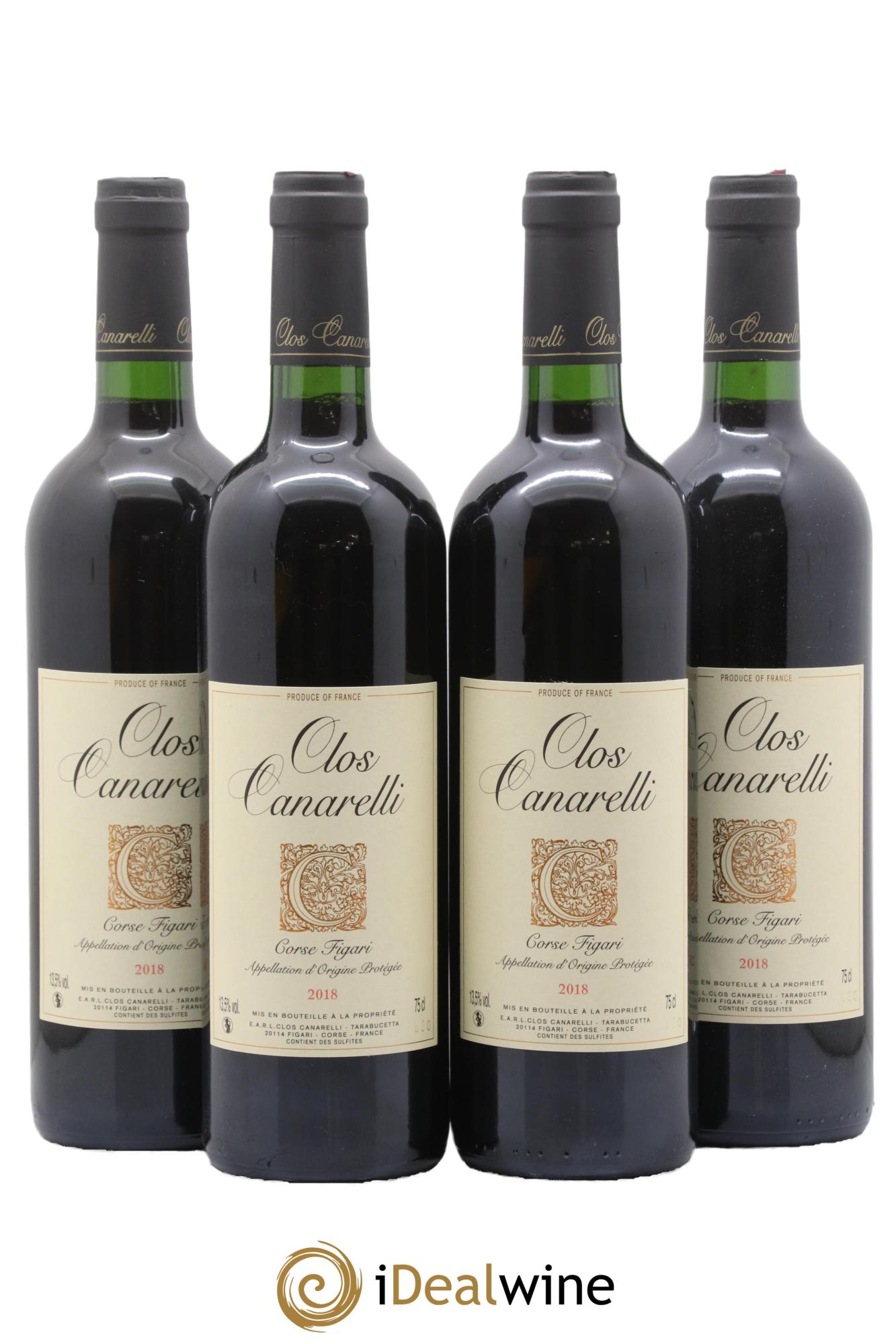 Figari Clos Canarelli 2018 - Lot of 4 bottles - 0