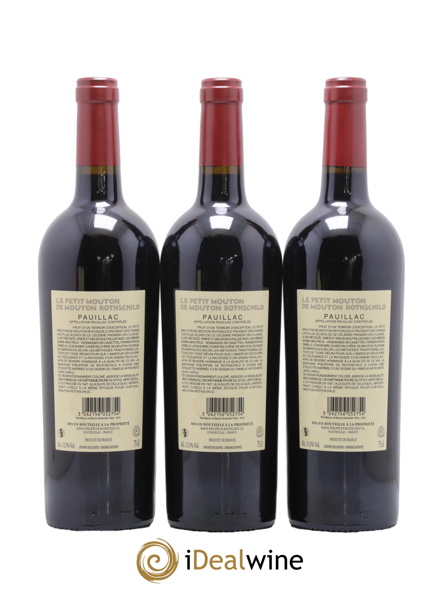 Petit Mouton Second Vin 2019 - Lot de 6 bouteilles - 4