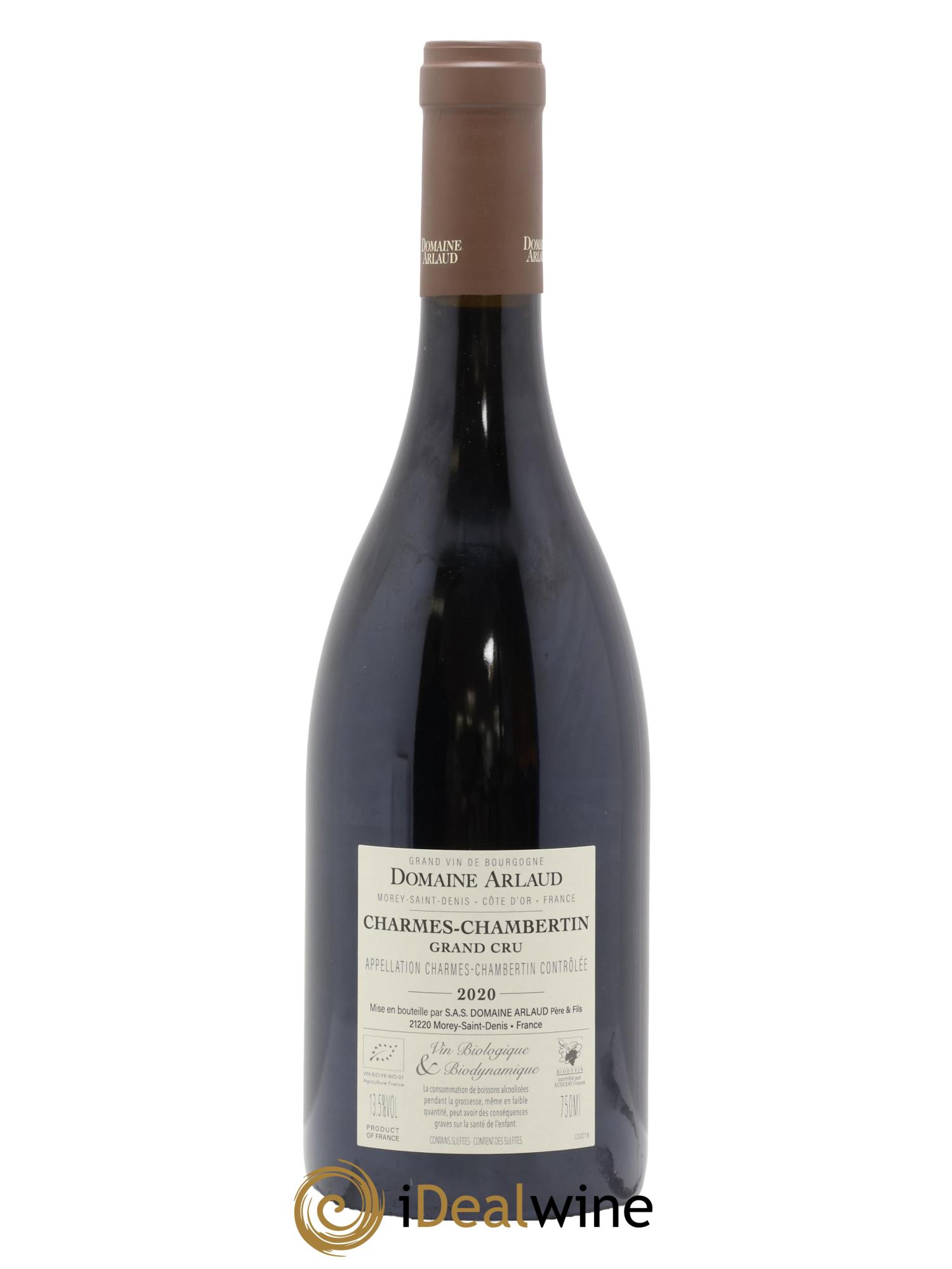 Charmes-Chambertin Grand Cru Arlaud 2020 - Lot de 1 bouteille - 1