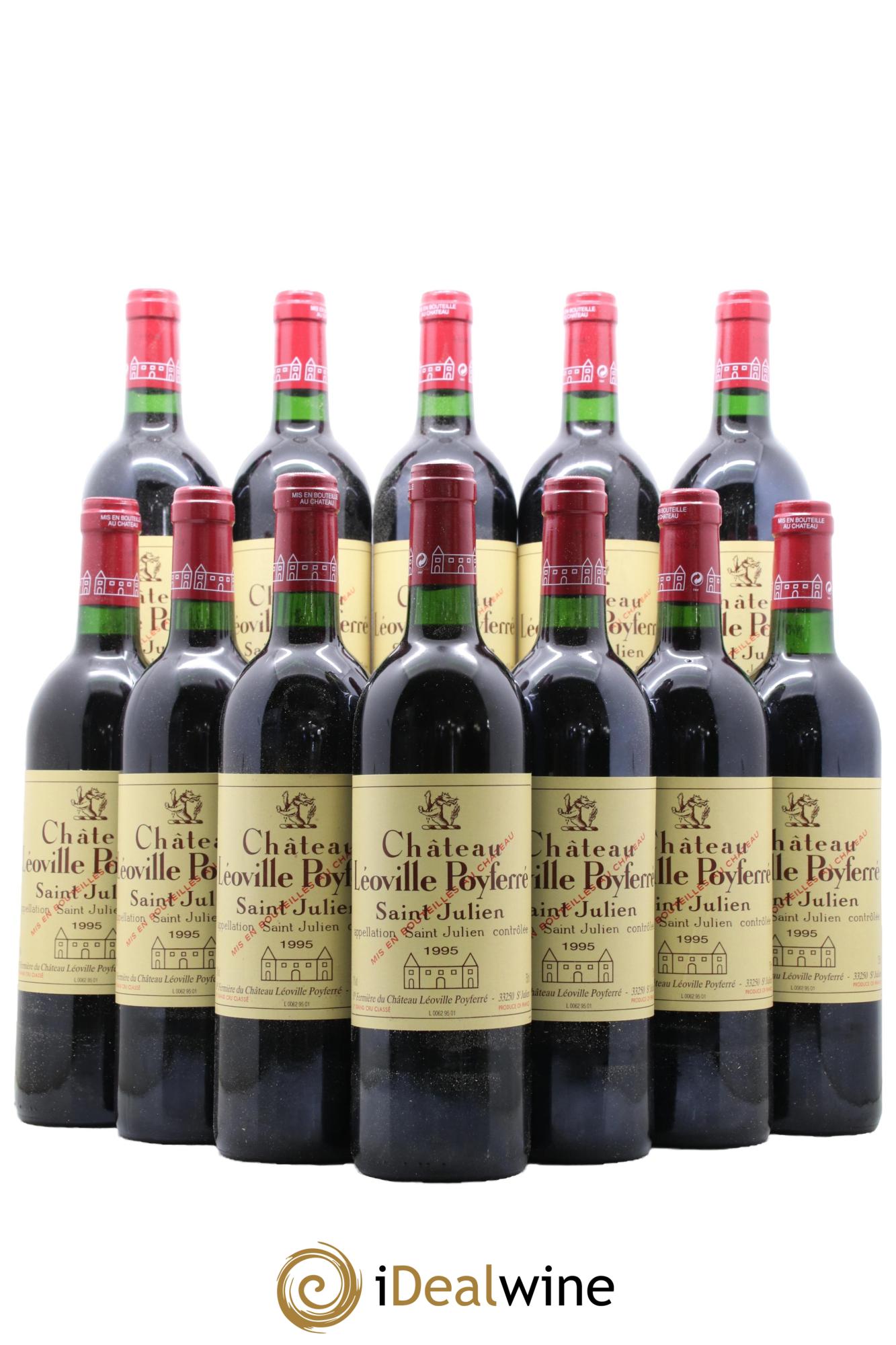 Château Léoville Poyferré 2ème Grand Cru Classé 1995 - Lot de 12 bouteilles - 0