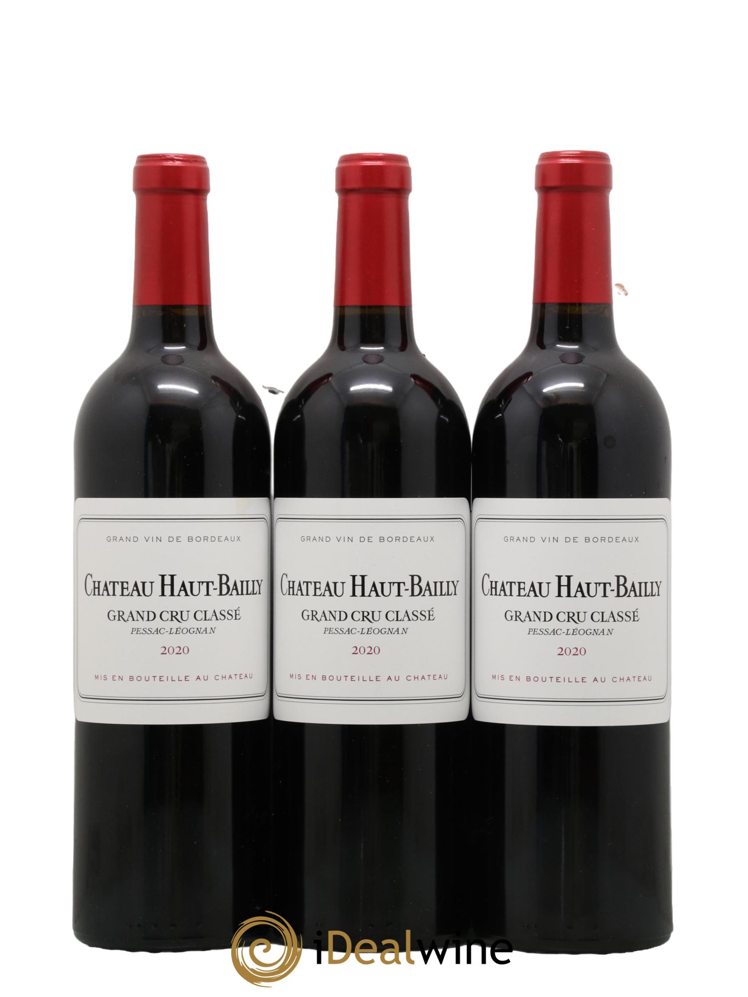 Château Haut-Bailly Cru Classé de Graves 2020 - Lot de 3 bouteilles - 0
