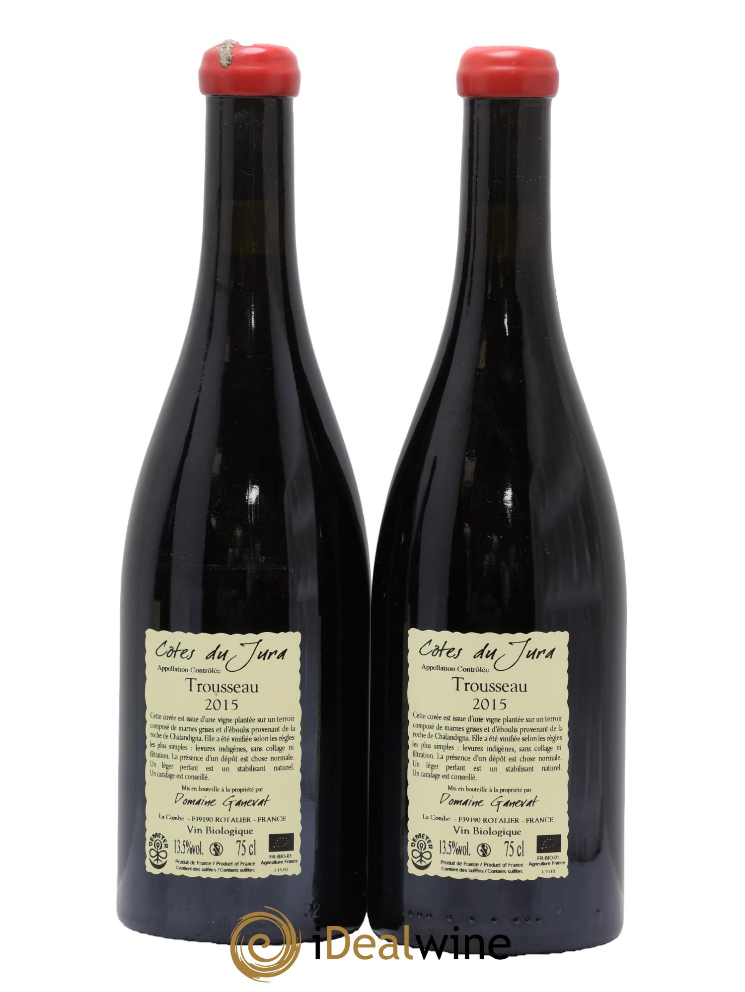 Côtes du Jura Plein Sud Jean-François Ganevat (Domaine) 2015 - Lot de 2 bouteilles - 1