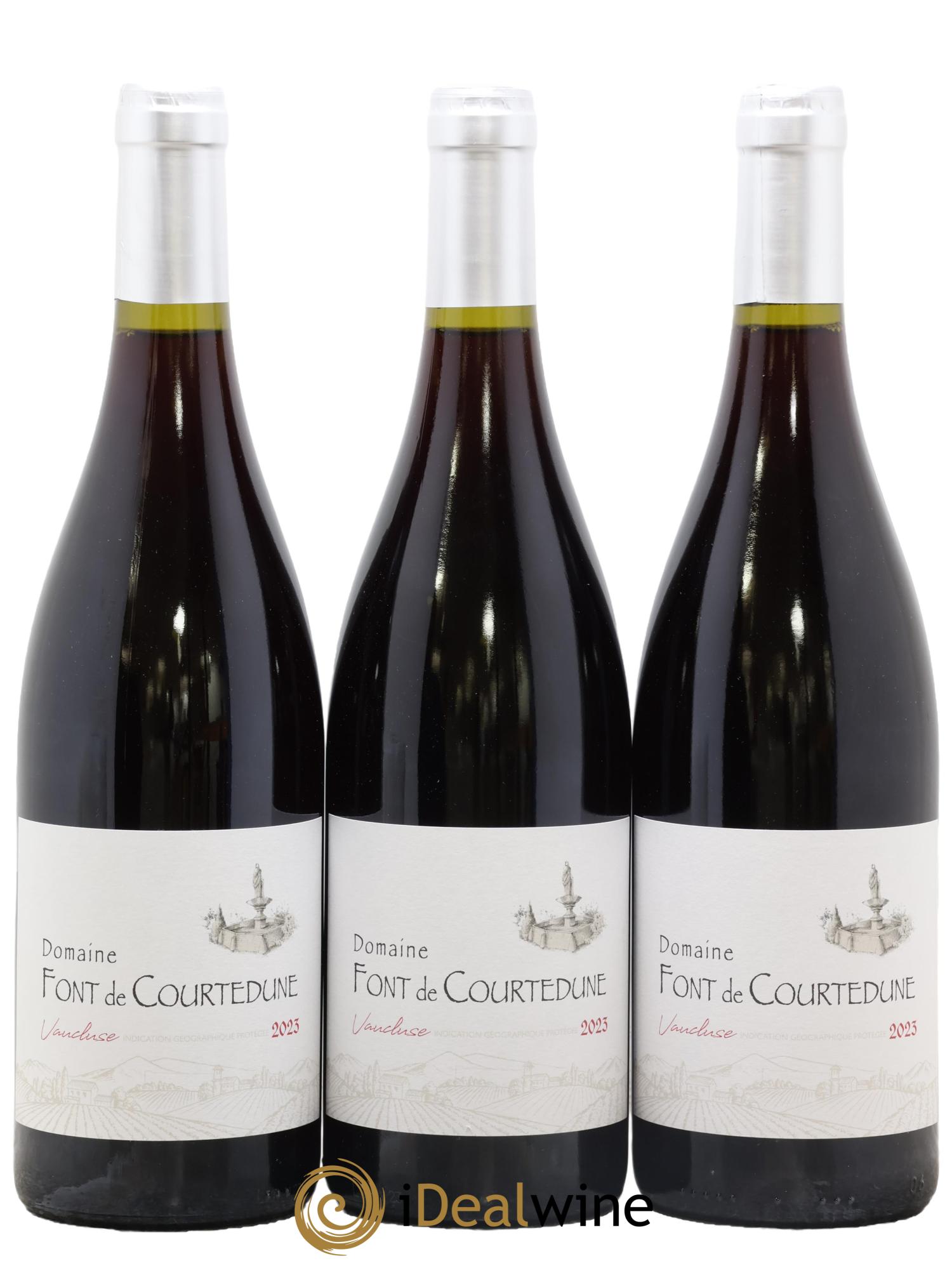 Vaucluse Font de Courtedune 2023 - Posten von 3 Flaschen - 0
