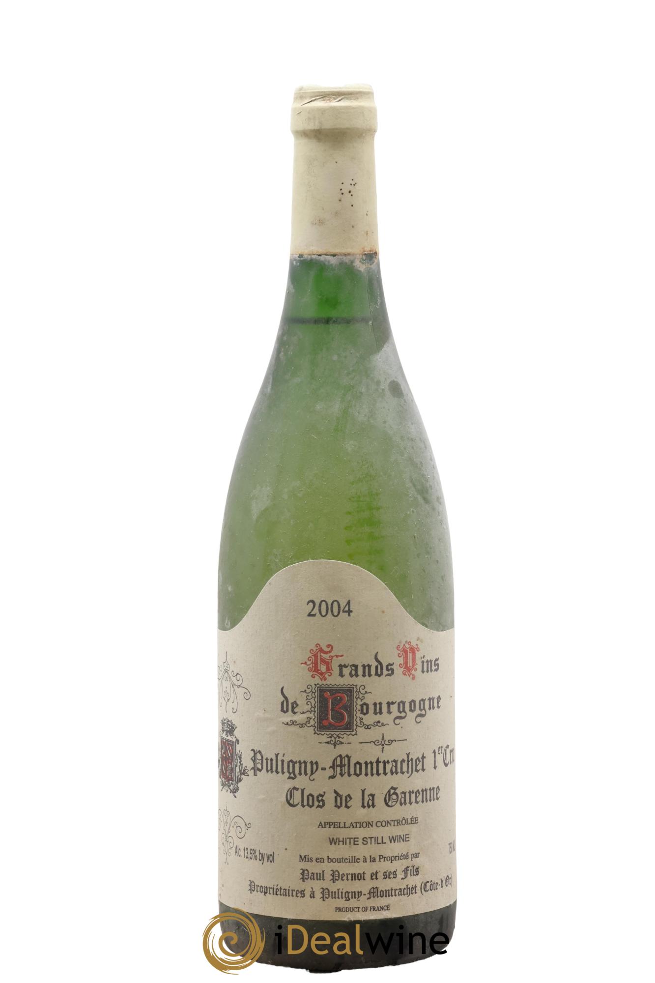 Puligny-Montrachet 1er Cru Clos de la Garenne Paul Pernot 2004 - Lot de 1 bouteille - 0