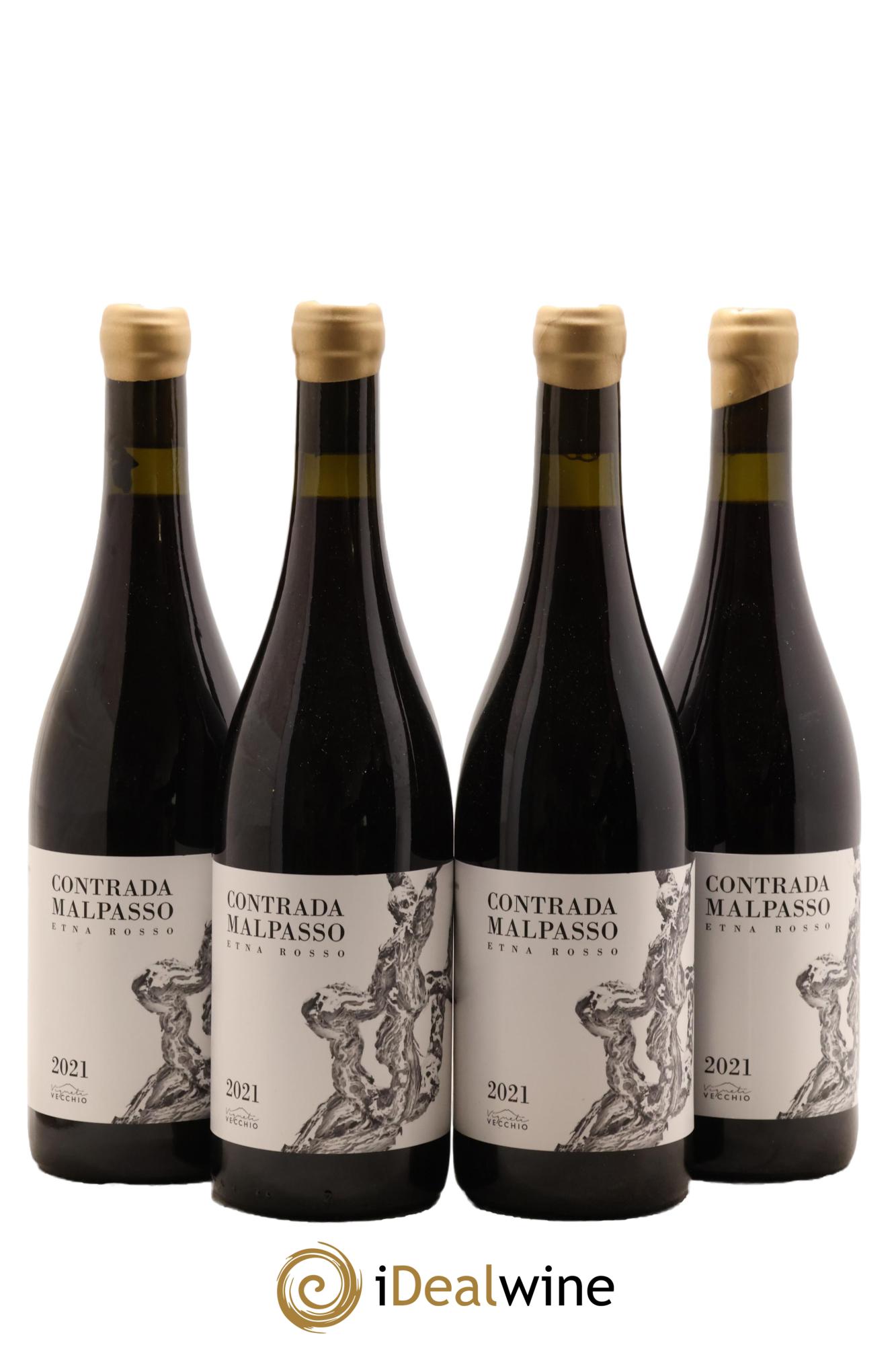Italie Etna Rosso DOC Contrada Malpasso Vigneti Vecchio 2021 - Lot de 4 bouteilles - 0