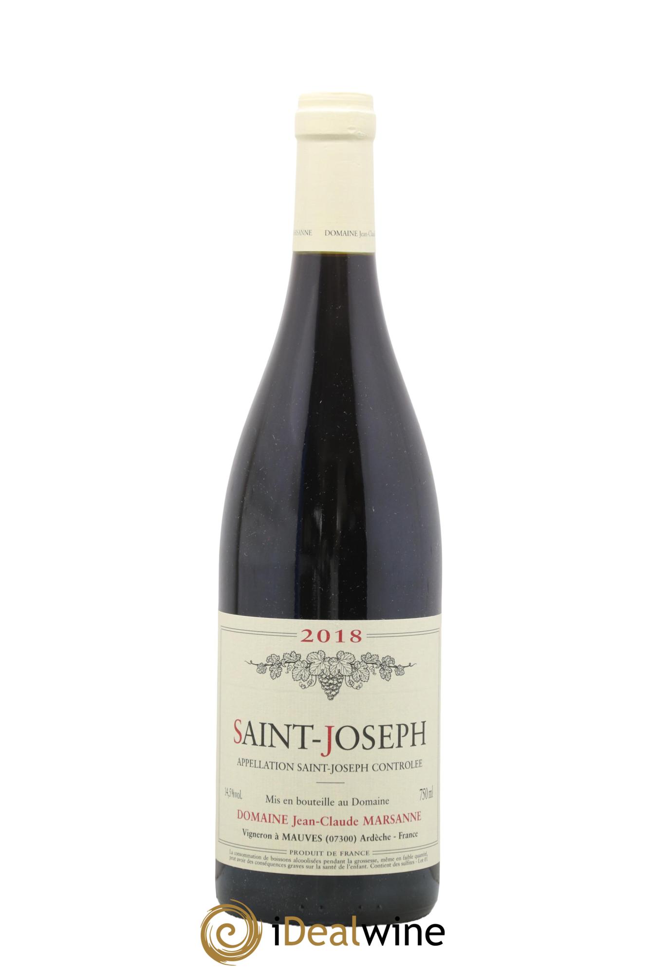 Saint-Joseph Jean-Claude Marsanne (Domaine) 2018 - Lot de 1 bouteille - 0