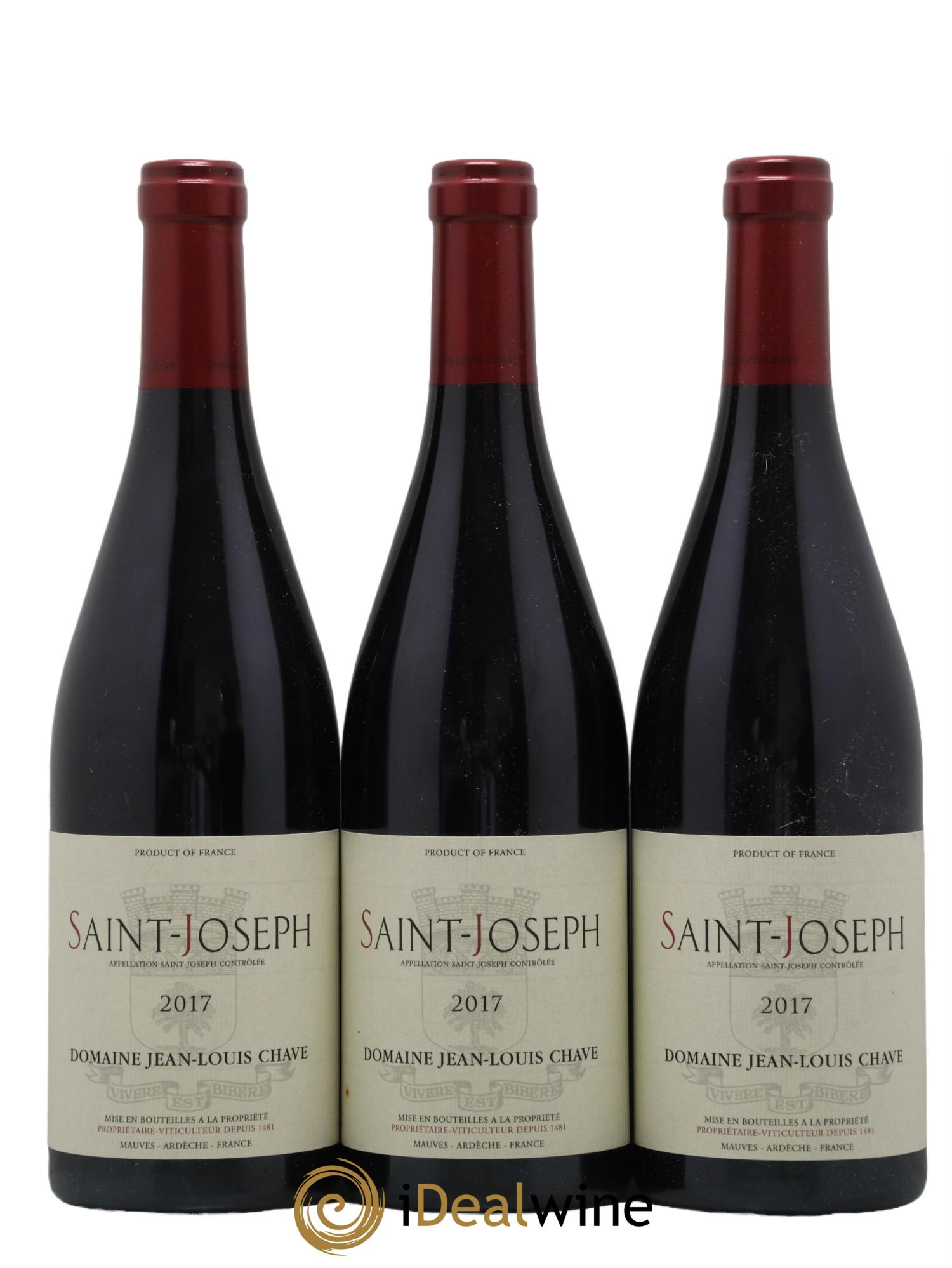 Saint-Joseph Jean-Louis Chave 2017 - Lot de 3 bouteilles - 0