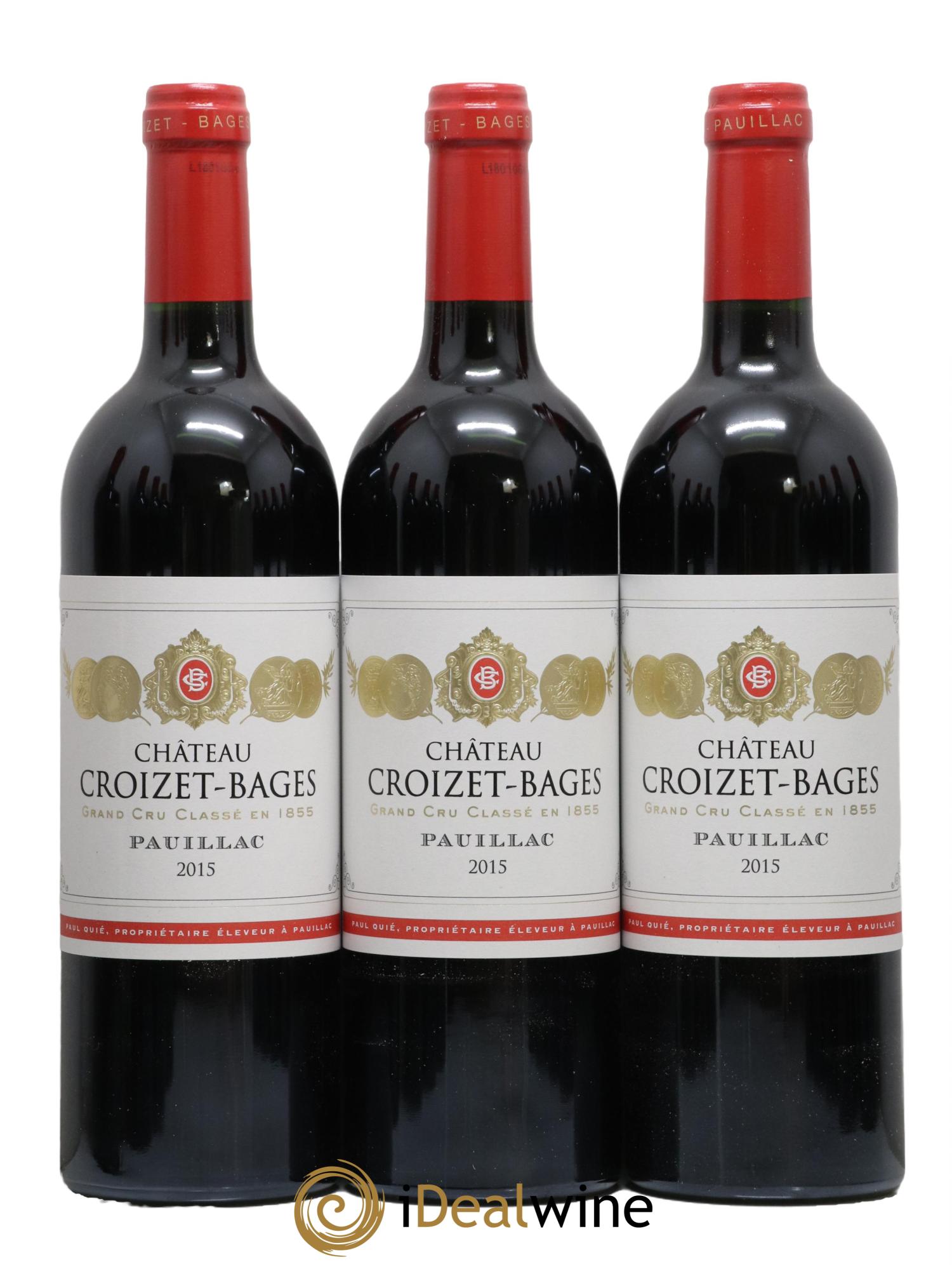 Château Croizet Bages 5ème Grand Cru Classé 2015 - Lot de 12 bouteilles - 3