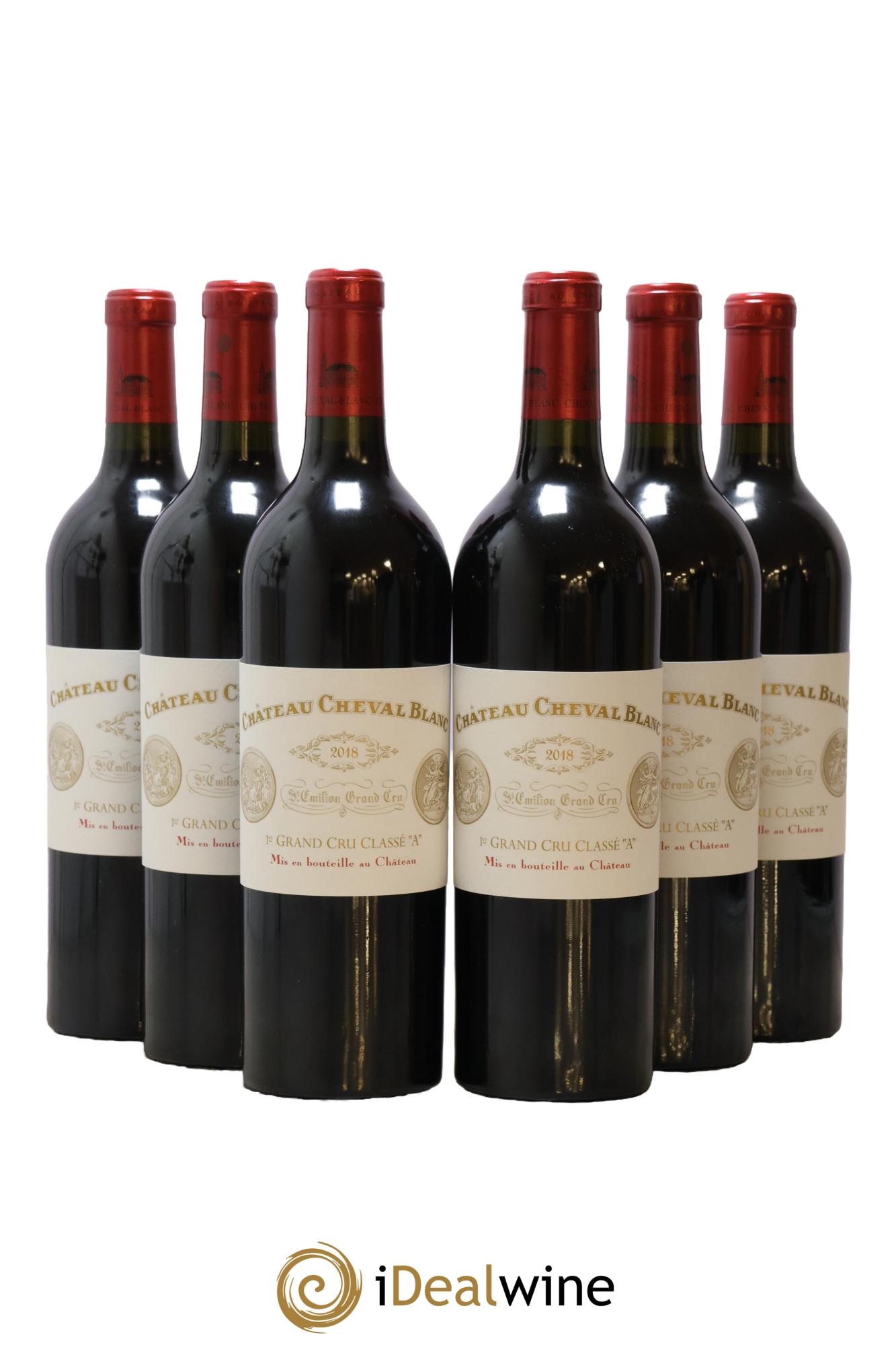 Château Cheval Blanc 1er Grand Cru Classé A 2018 - Posten von 6 Flaschen - 0