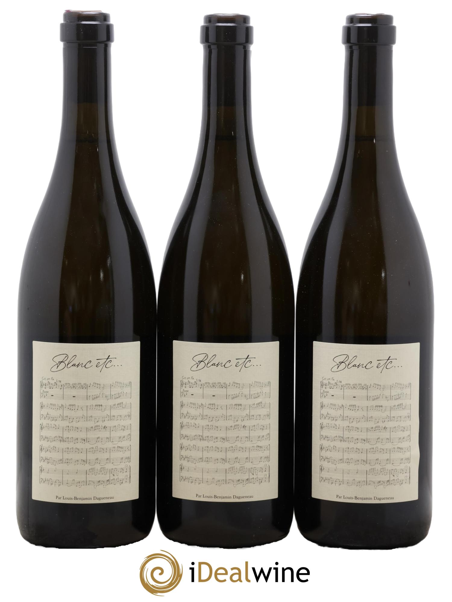 Vin de France Blanc Etc Dagueneau (Domaine Didier - Louis-Benjamin) 2018 - Lot de 3 bouteilles - 0